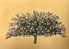 Golden Apple Blossom - Contemporary Landscape Painting by Jack Frame