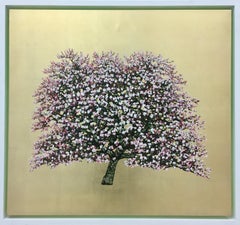 Golden Green Blossom - Contemporary Landscape Painting by Jack Frame