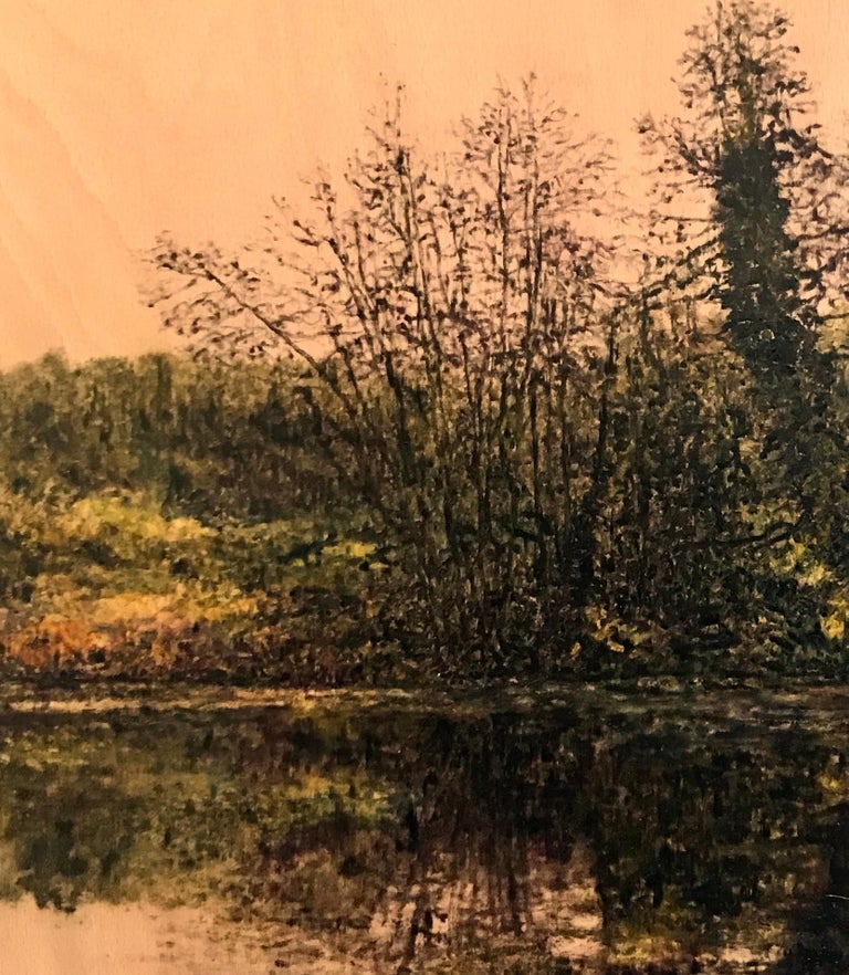 Jack Frame Riverside Reflection I Contemporary, Landscape Painting