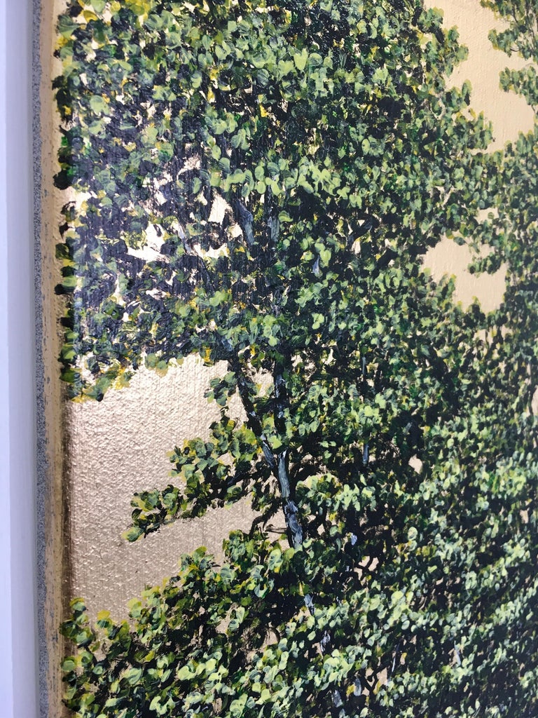 Jack Frame Silver Birches Contemporary Landscape Painting by Jack