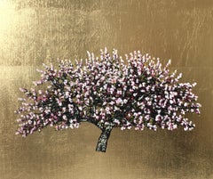 Sugar Pea Cherry Blossom - Contemporary Landscape Painting by Jack Frame