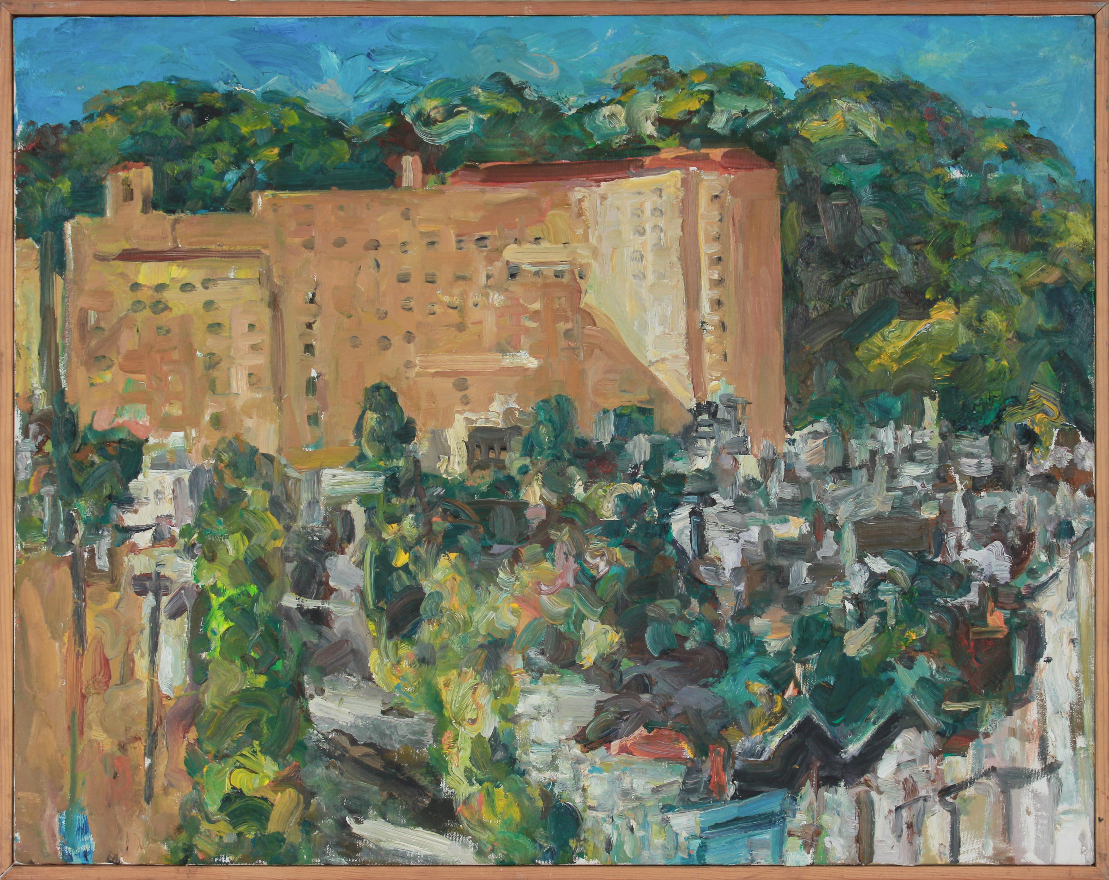Jack Freeman Landscape Painting - "West of Market" 2009 Oil