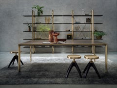 Vaso scultura Jack Fruit in ottone lucido di Campana Brothers