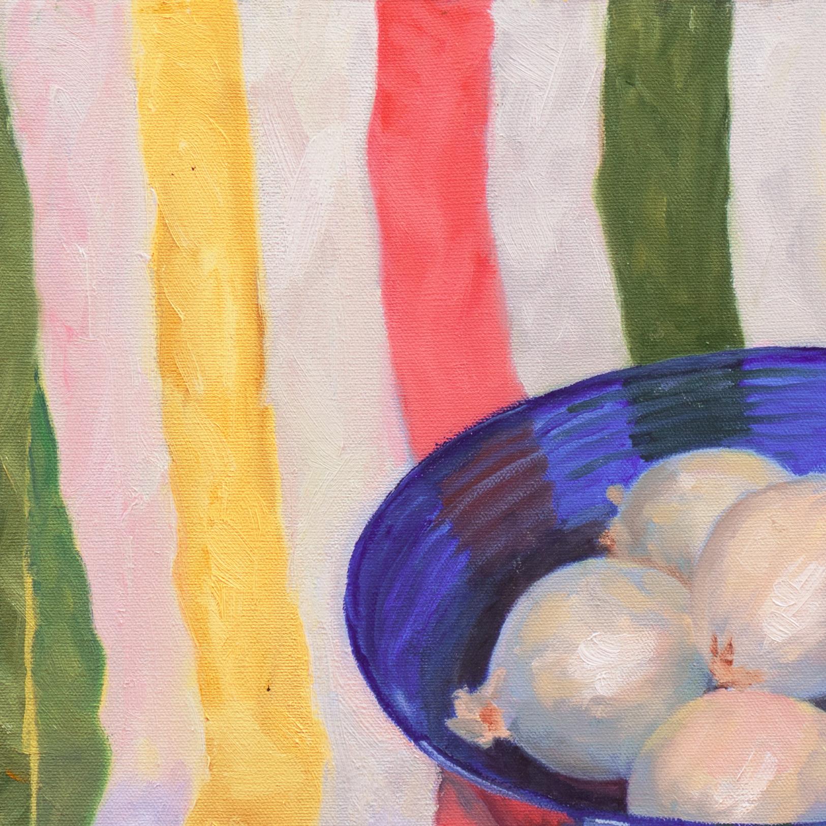 'Still Life of Onions', California, Post Impressionist Oil, Santa Monica College For Sale 1