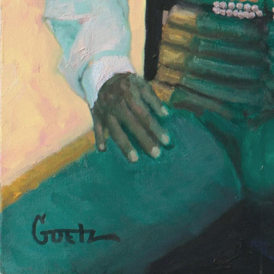 Toreador, Californie, peinture à l'huile post-impressionniste, Santa Monica College - Painting de Jack Goetz