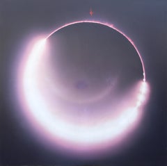 Eclipse solar, pintura acrílica de Jack Goldstein