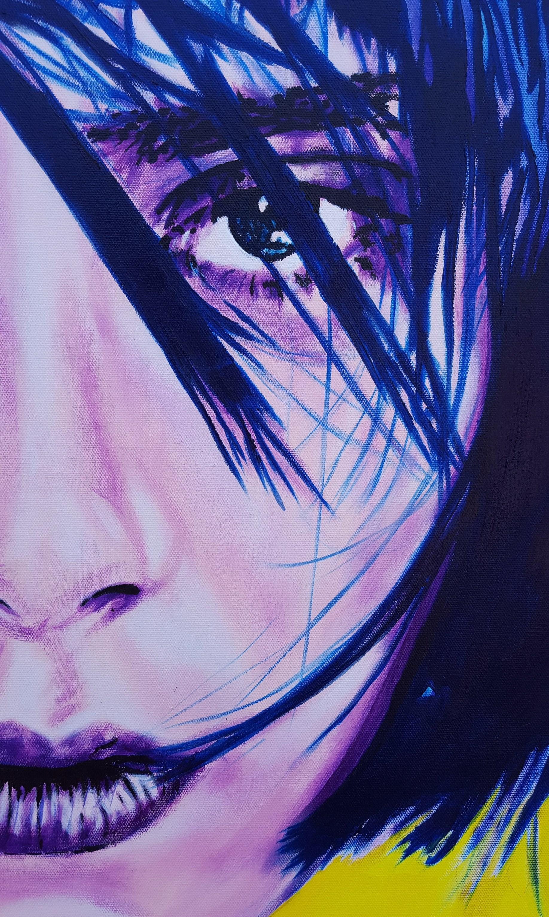 Agnes Sokolowska Icon /// Zeitgenössische Pop Art Mode Model Portrait Malerei im Angebot 7