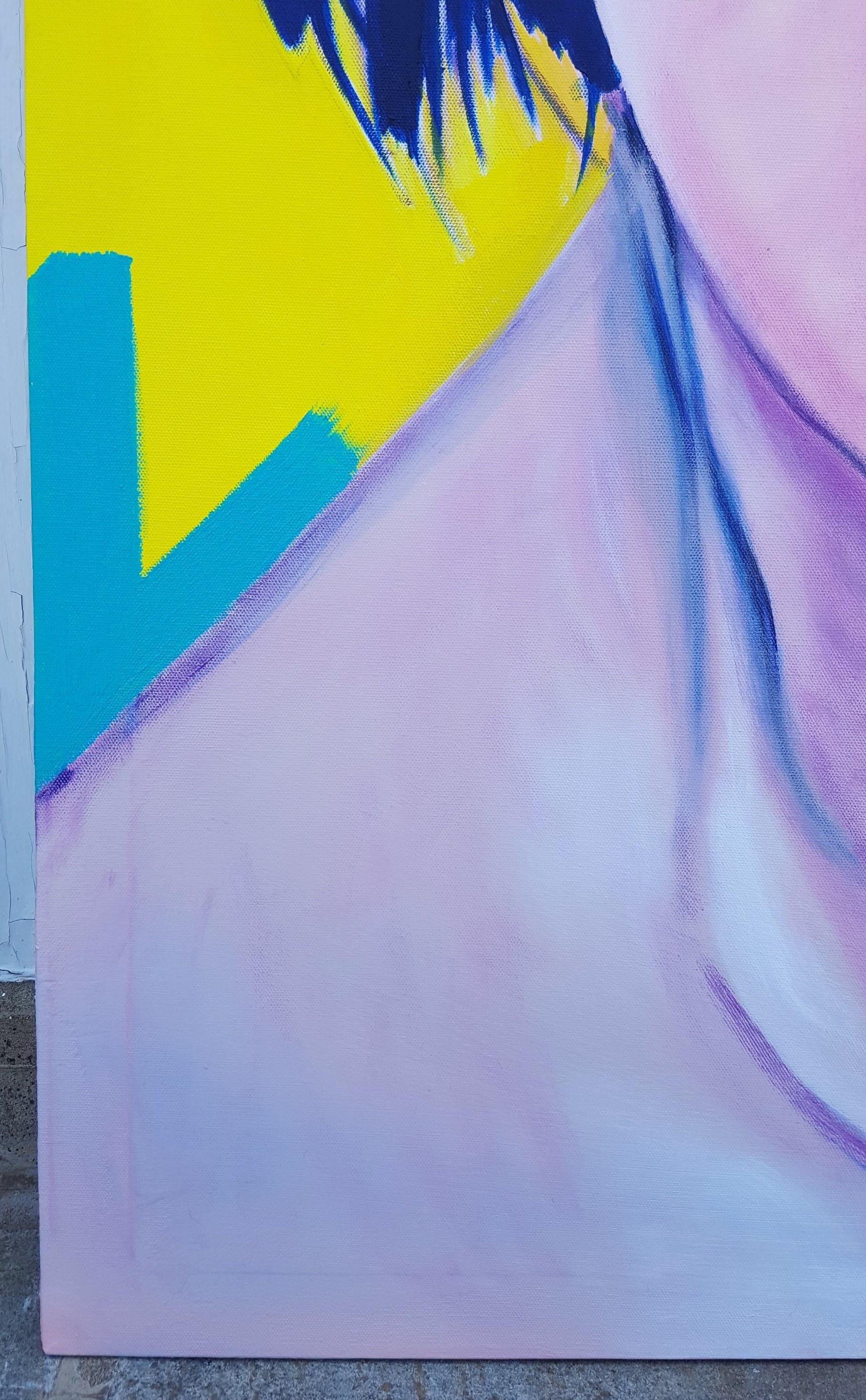 Agnes Sokolowska Icon /// Zeitgenössische Pop Art Mode Model Portrait Malerei – Painting von Jack Graves III