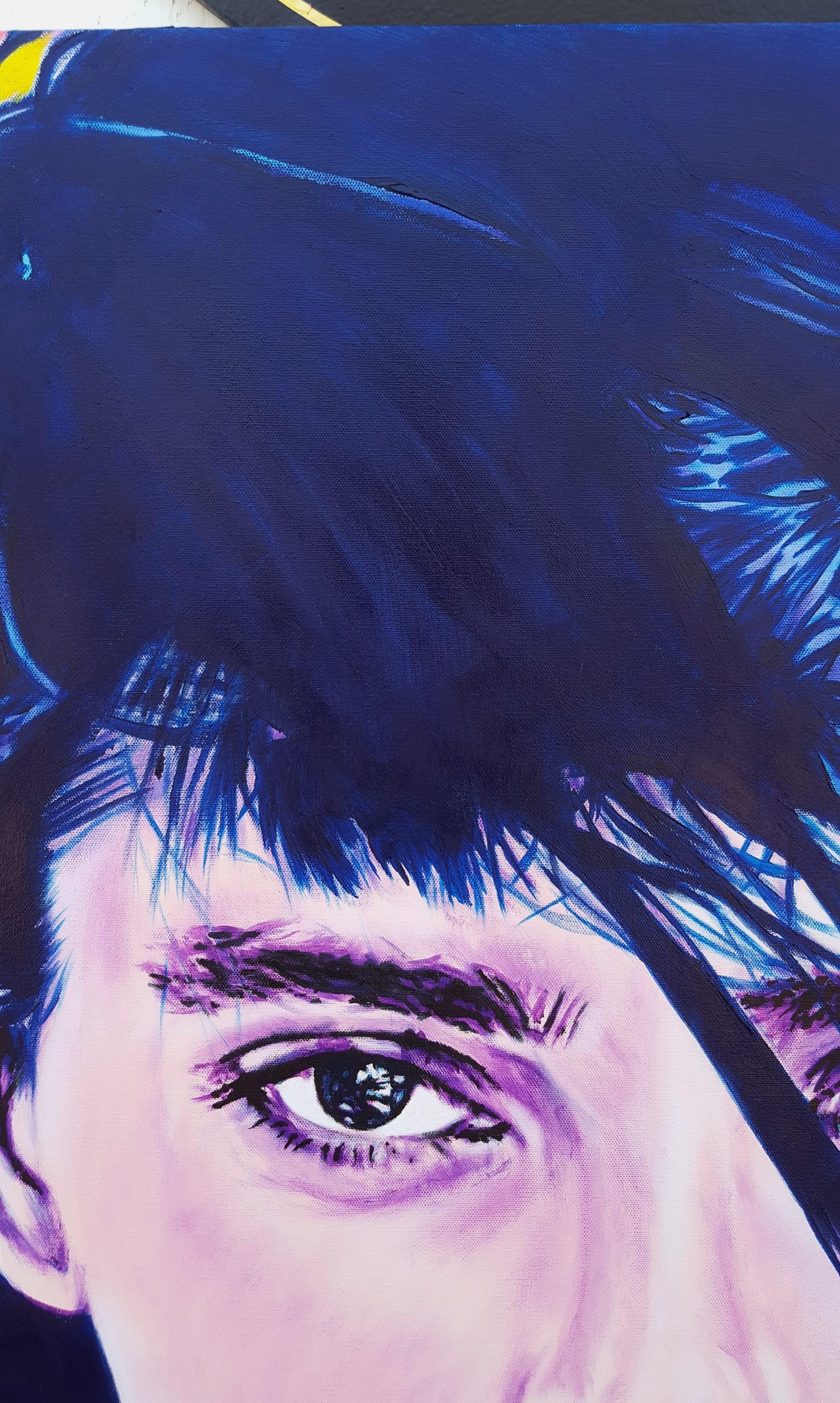 Agnes Sokolowska Icon /// Zeitgenössische Pop Art Mode Model Portrait Malerei im Angebot 2