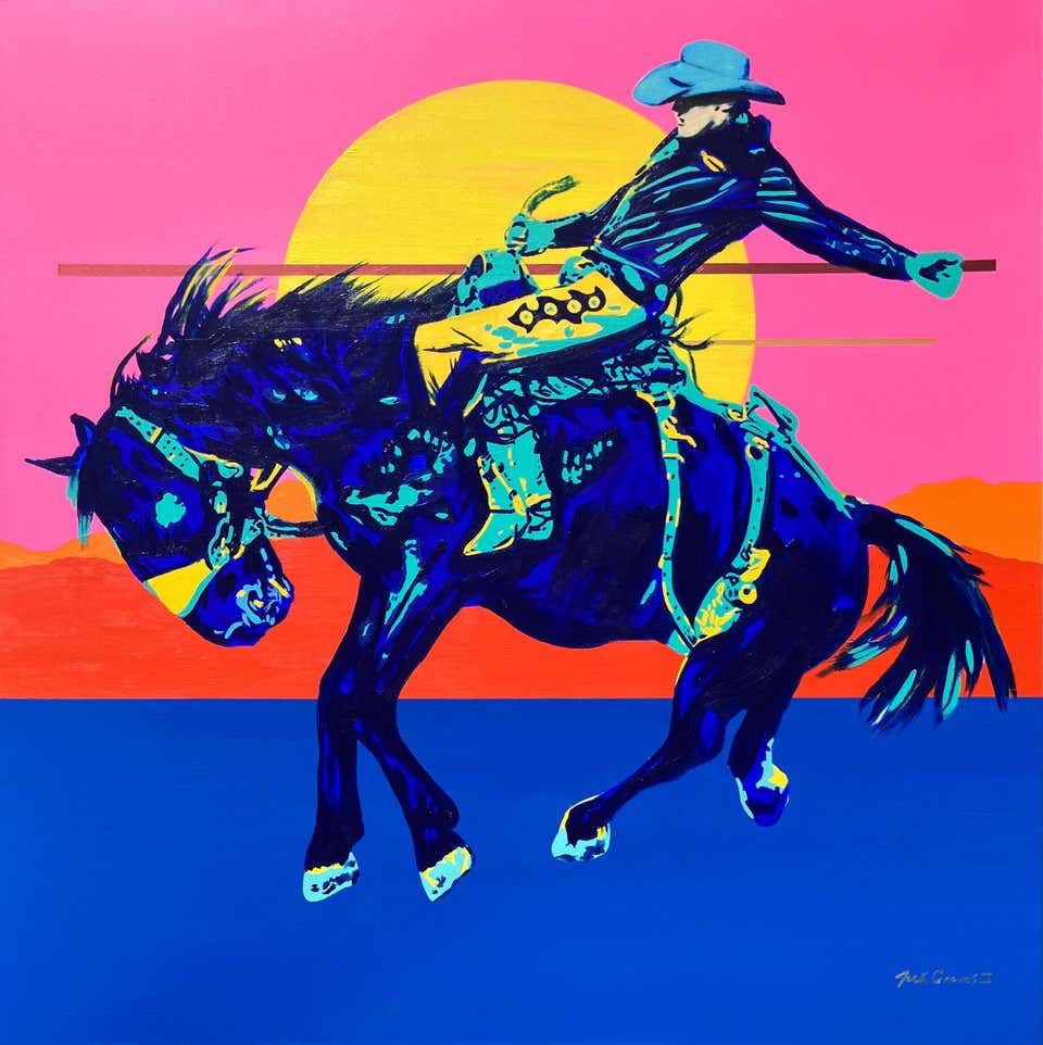 Rodeo Abstract Ian Francis -