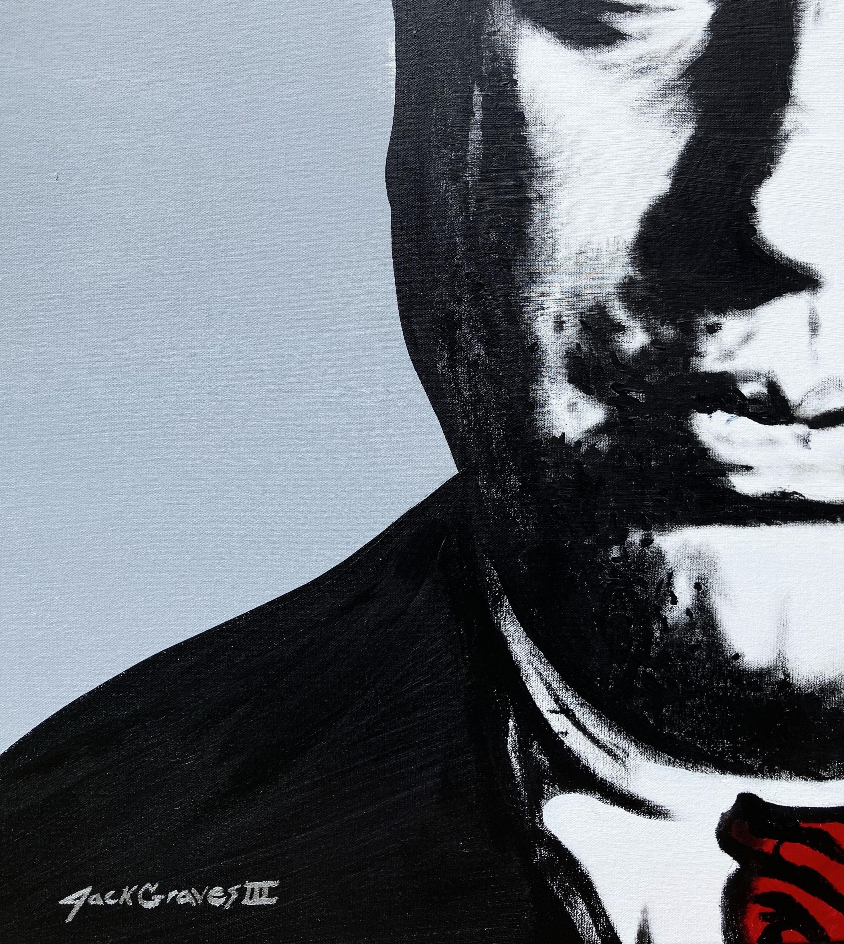 Al Capone II /// Jack Graves Crime Mafia Mobster Chicago Gangster Prohibition - Contemporain Painting par Jack Graves III