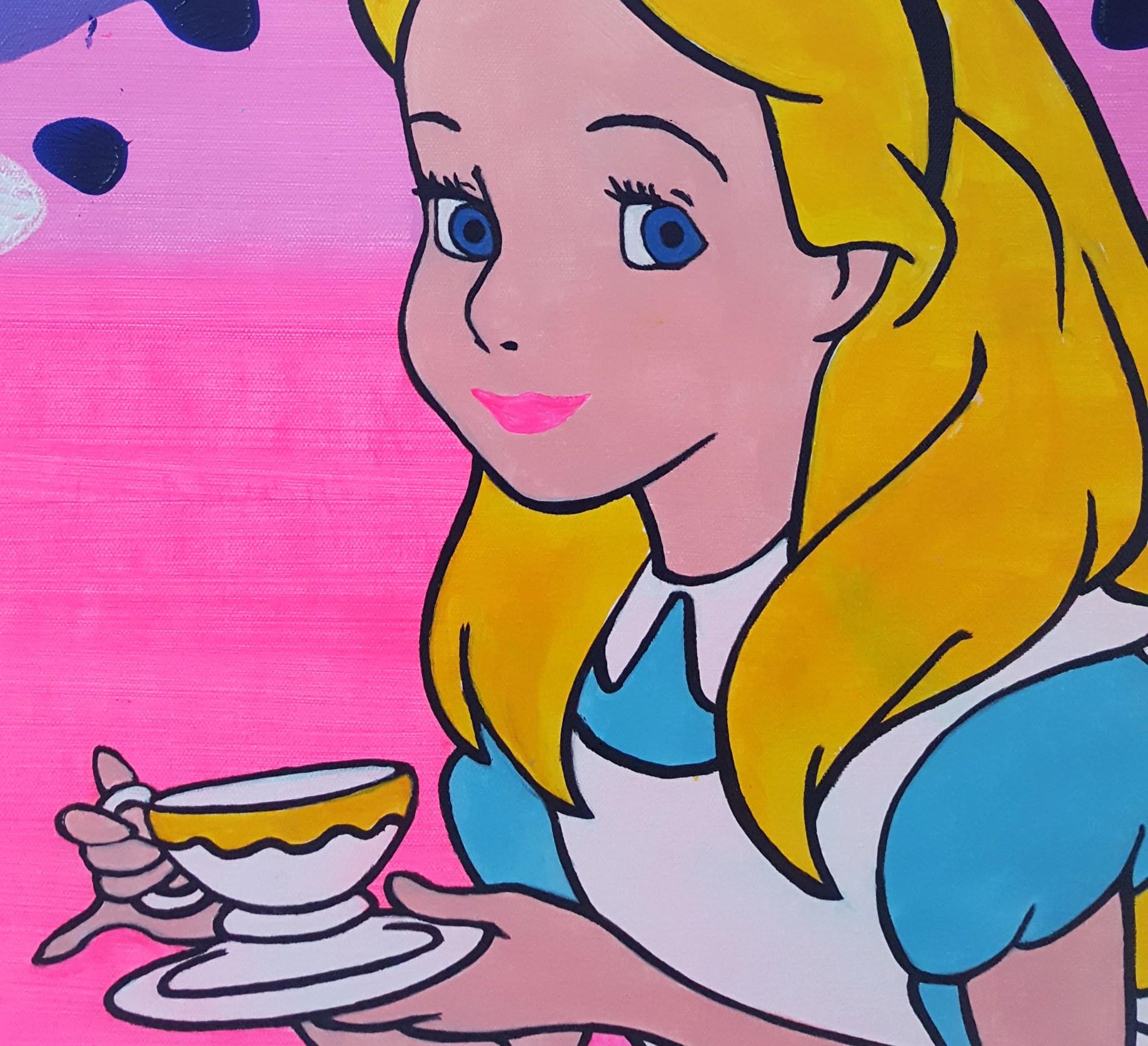 Alice in Wonderland Icon - Contemporary Painting by Jack Graves III