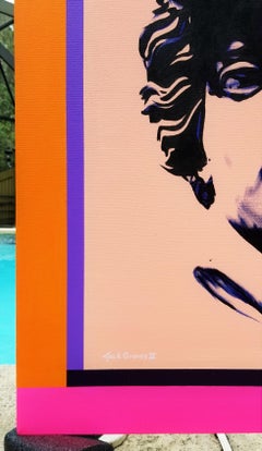 Icone di Apollo /// Street Pop Art contemporanea Mitologia Ritratto Pittura Colorata