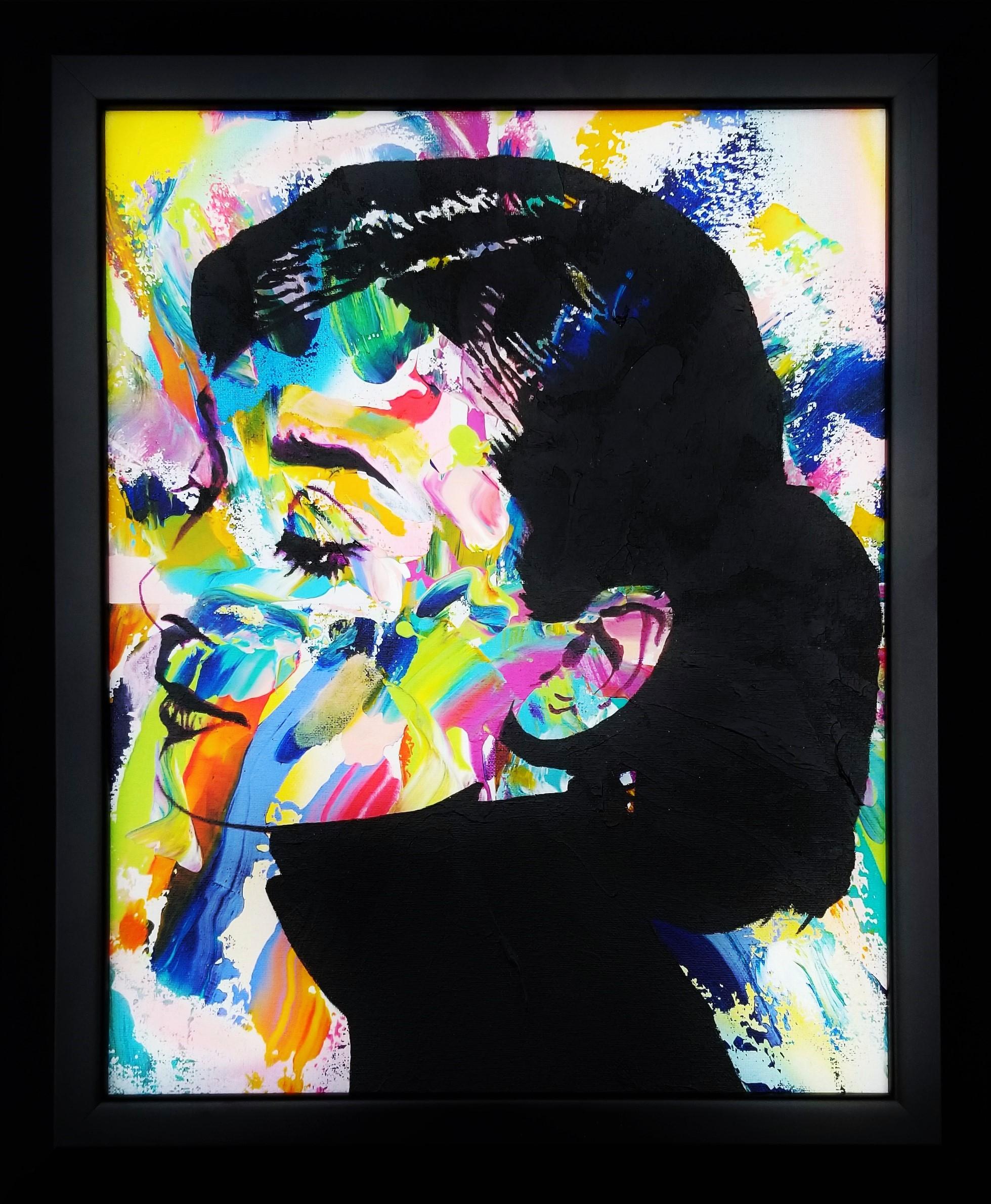 Audrey Hepburn Ikone /// Contemporary Fashion Model Schauspielerin Pop Art Gemälde  – Painting von Jack Graves III