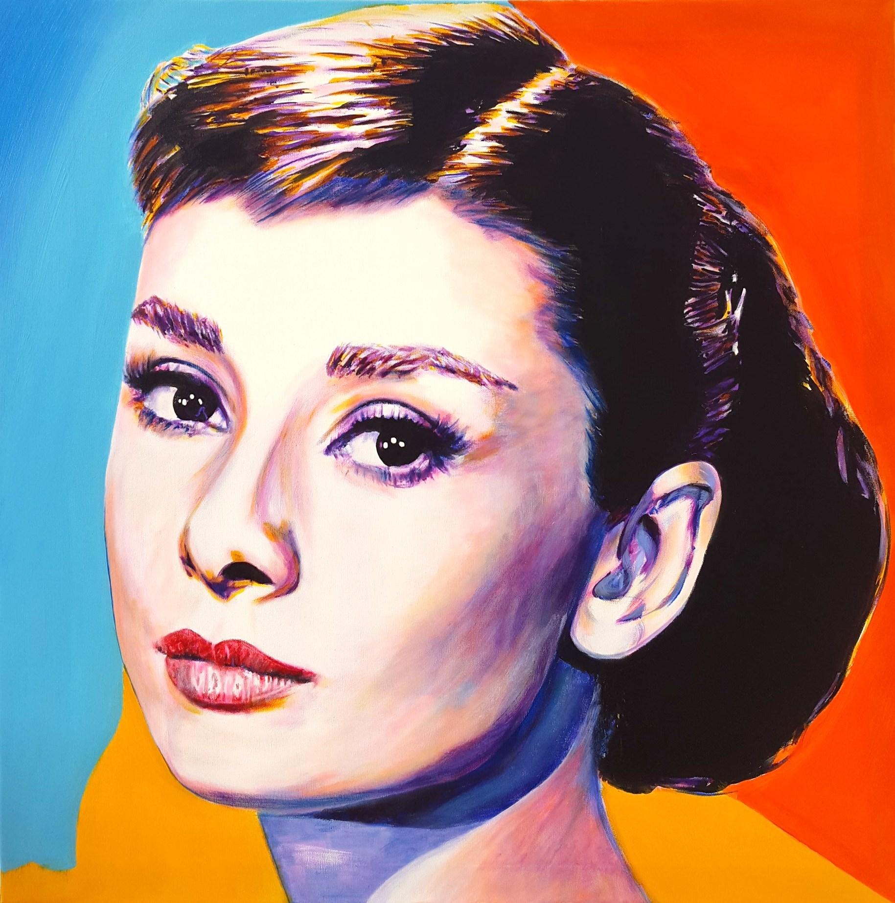 Jack Graves III Portrait Painting - Audrey Hepburn Icon IV