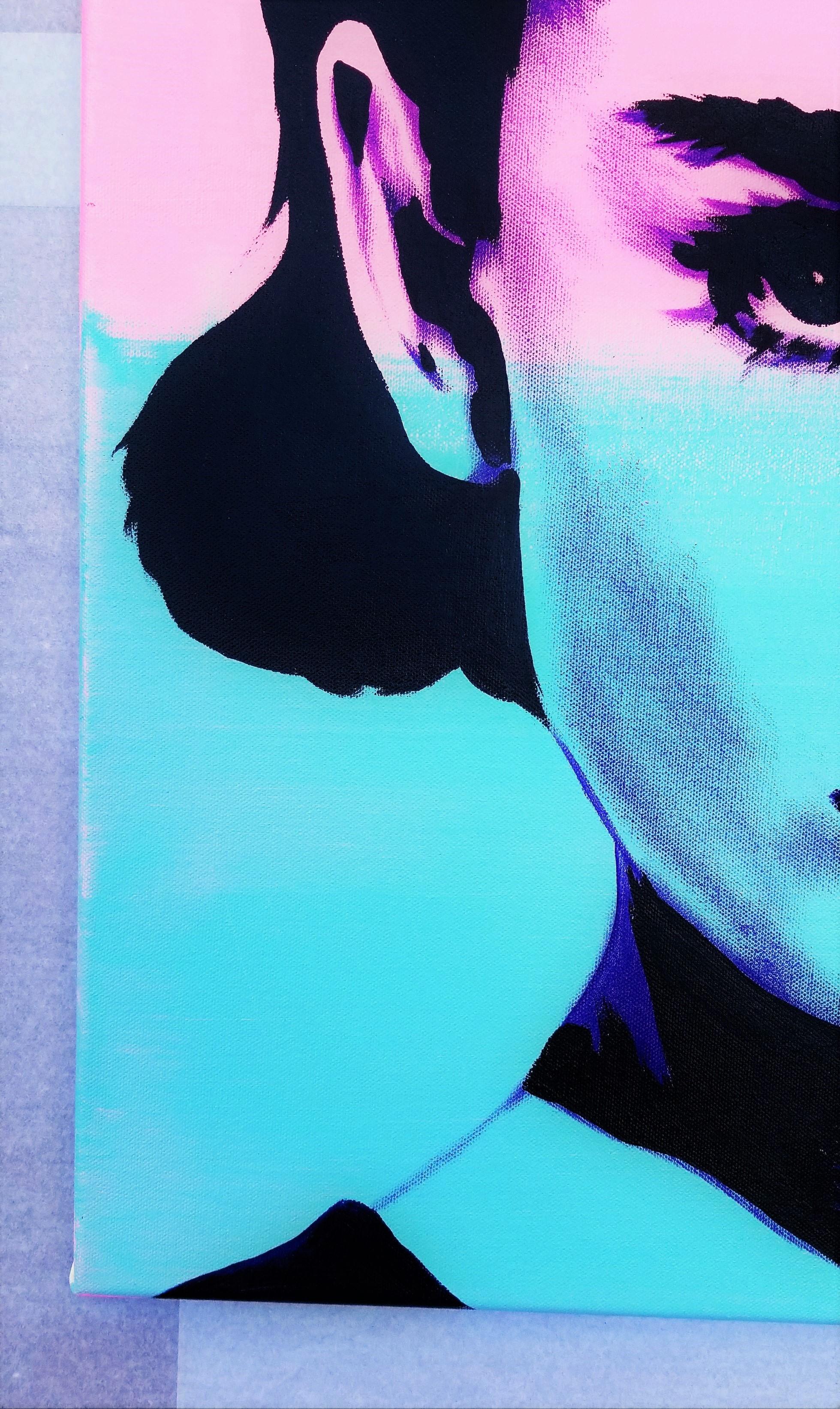 Audrey Hepburn Icon XII /// Contemporary Street Pop Art Actress Fashion Model  - Painting by Jack Graves III