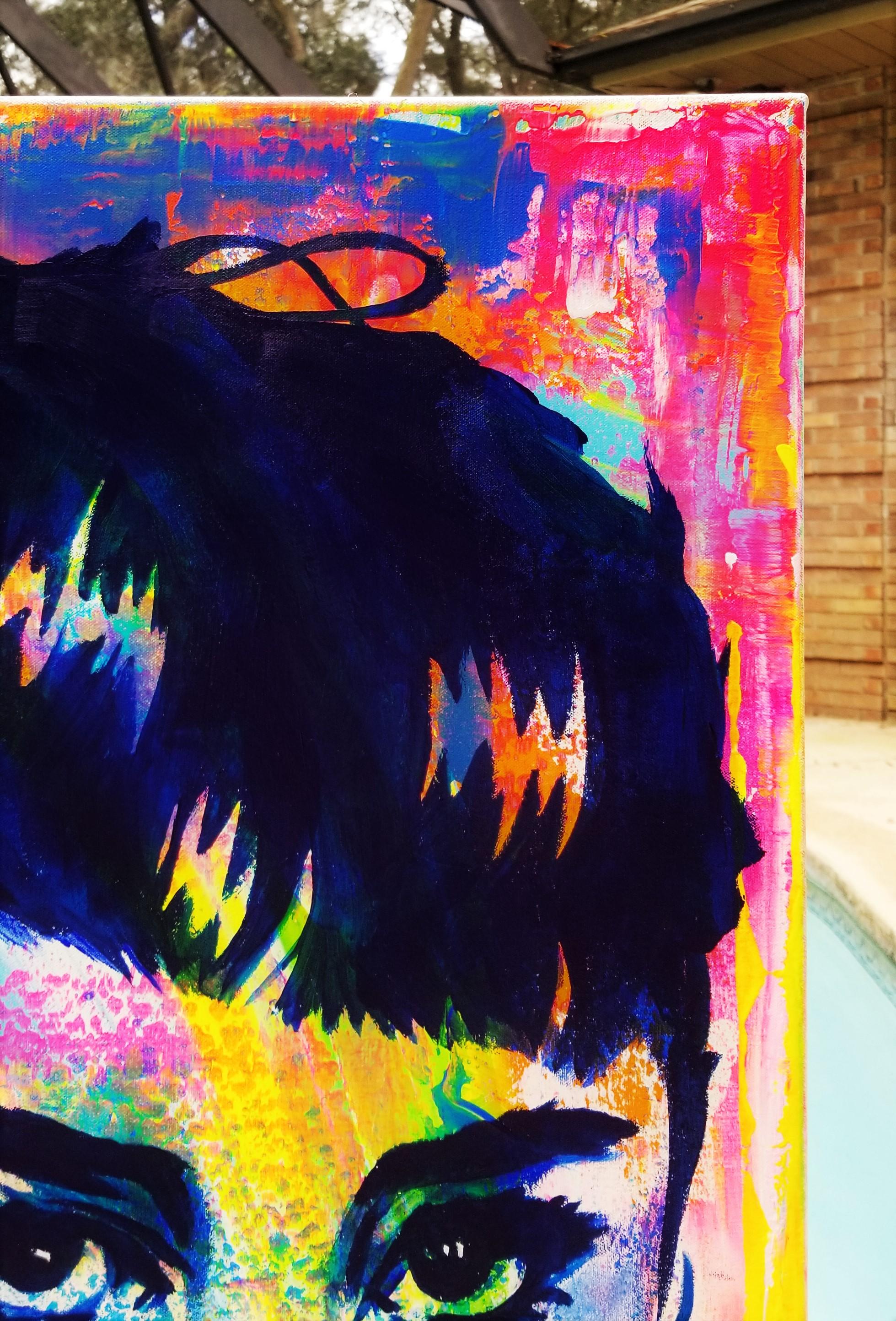 Audrey Hepburn x2 Icon /// Contemporary Street Pop Art Painting Fashion Actress in vendita 1
