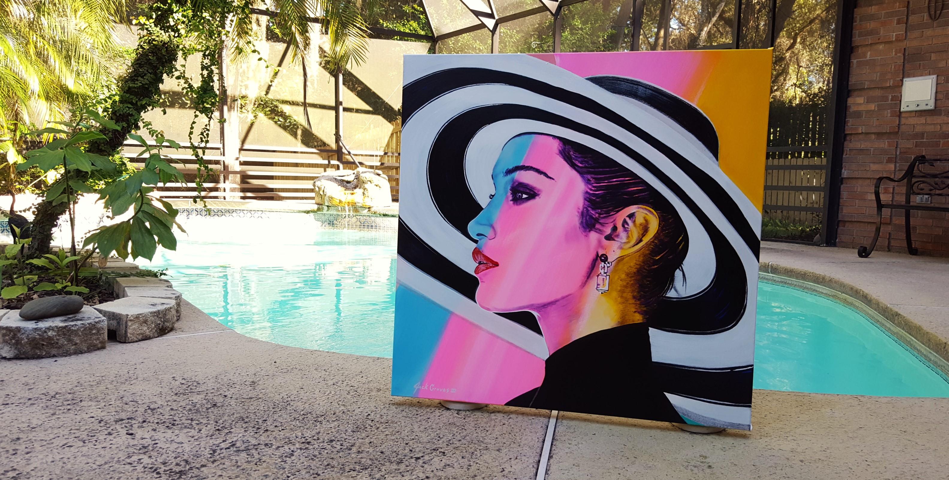Bella Hadid Icon - Painting by Jack Graves III
