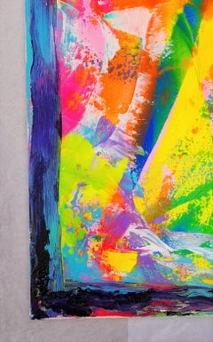 Big Sur de Noche (California) /// Expresionismo Abstracto Contemporáneo Colorido