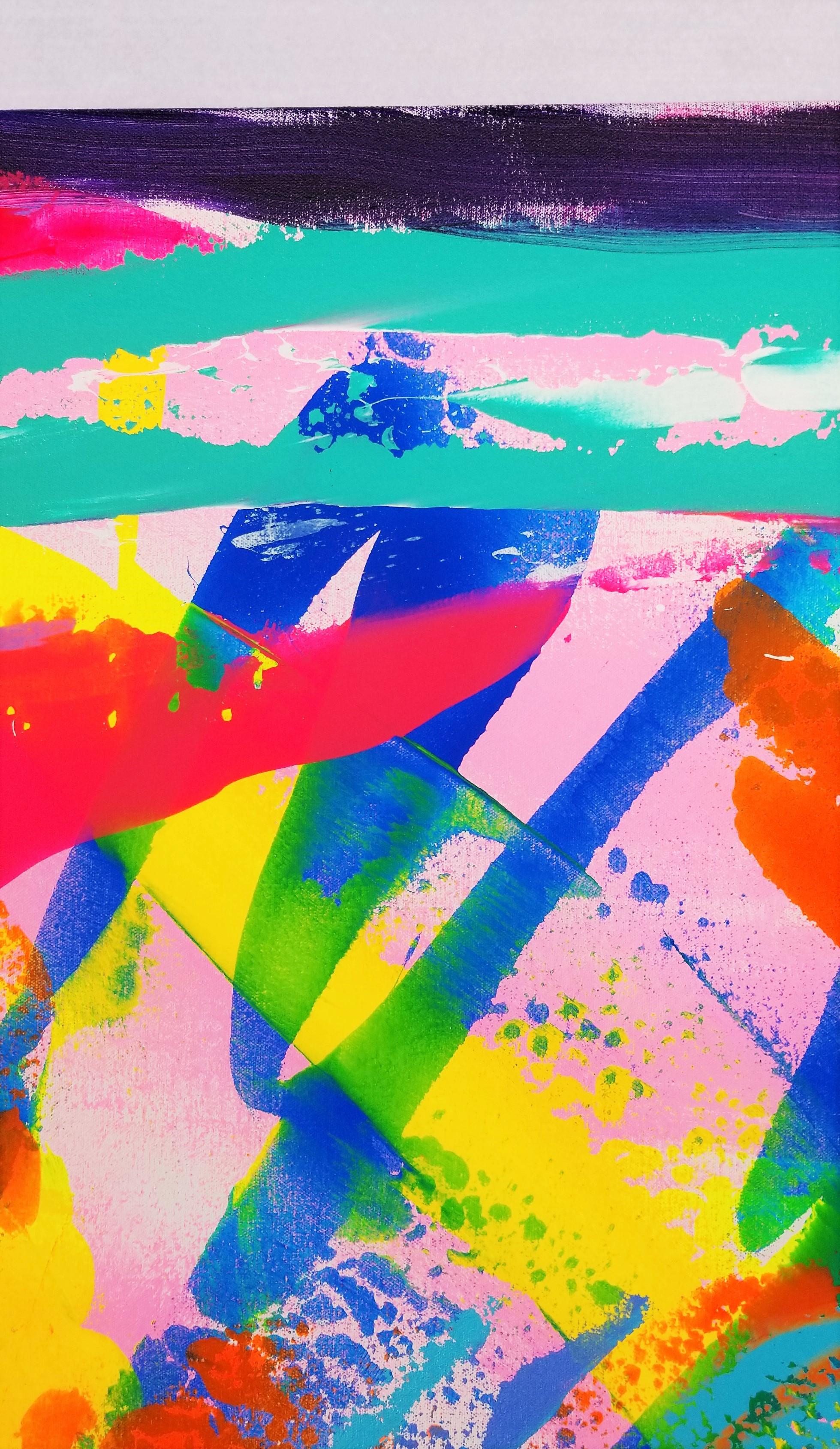 Big Sur di notte (California) /// Espressionismo astratto contemporaneo Colorato in vendita 2