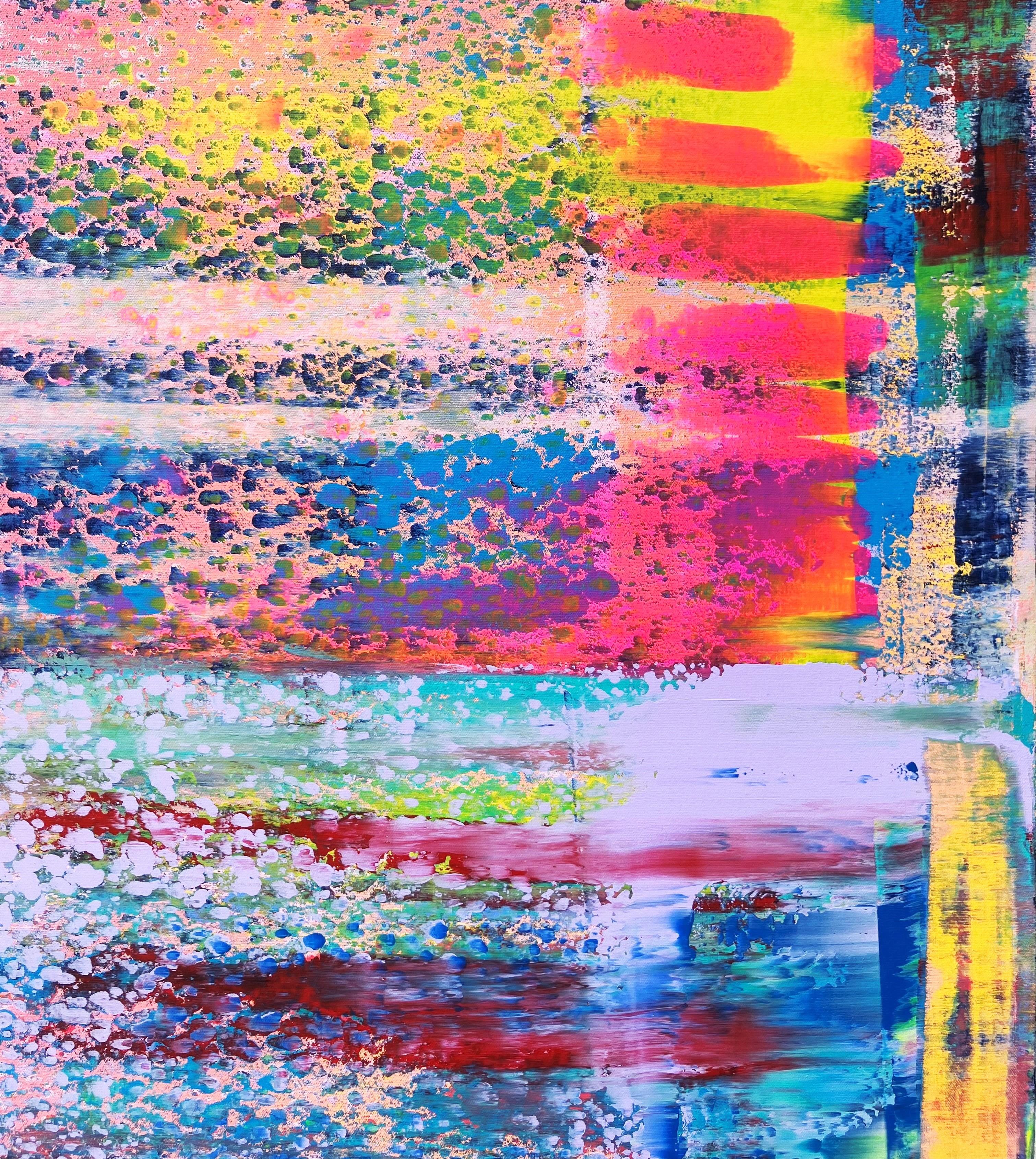 Easy Tiger /// Pittura contemporanea street pop astratta espressionista colorata in vendita 1