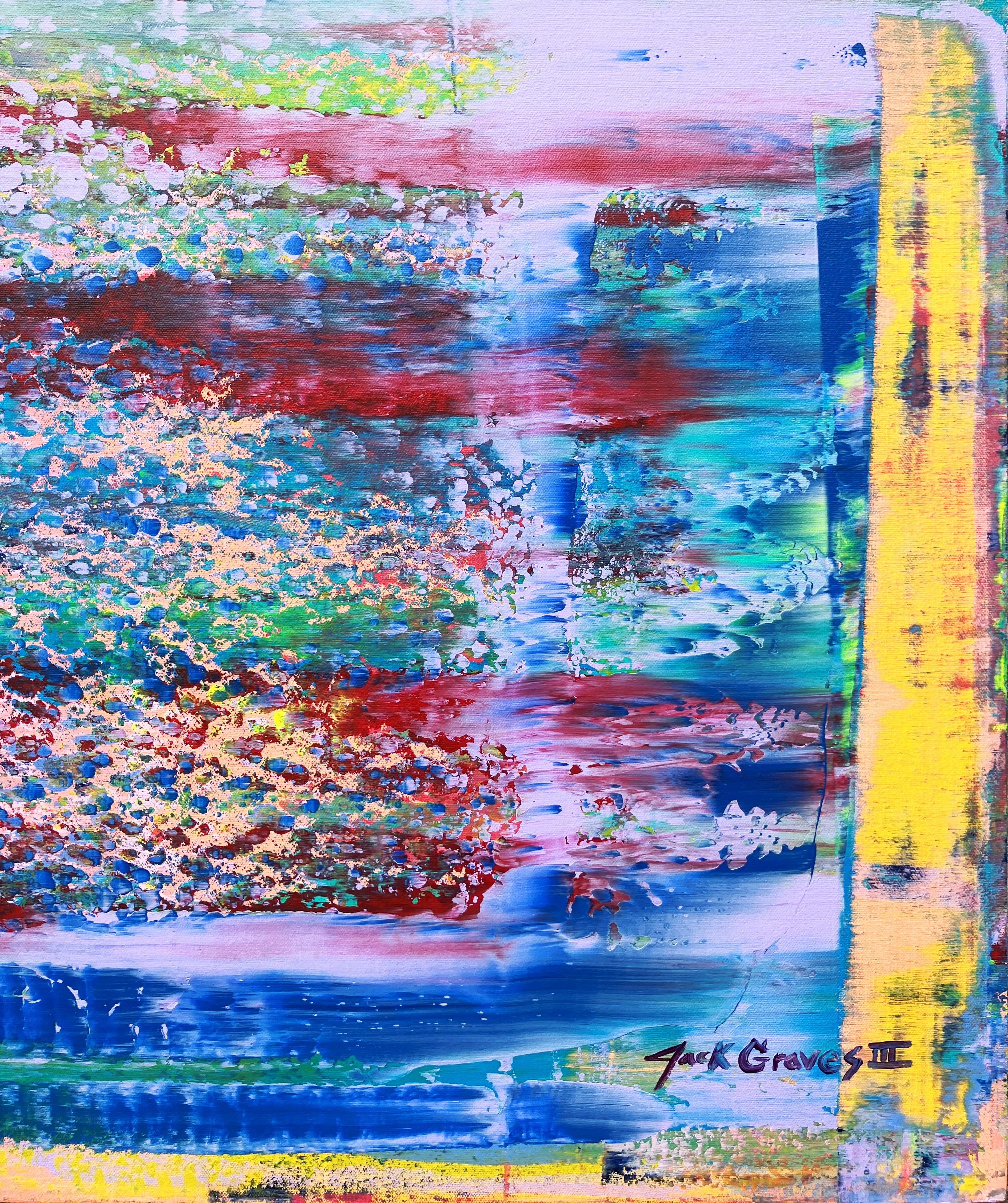 Easy Tiger /// Pittura contemporanea street pop astratta espressionista colorata in vendita 2