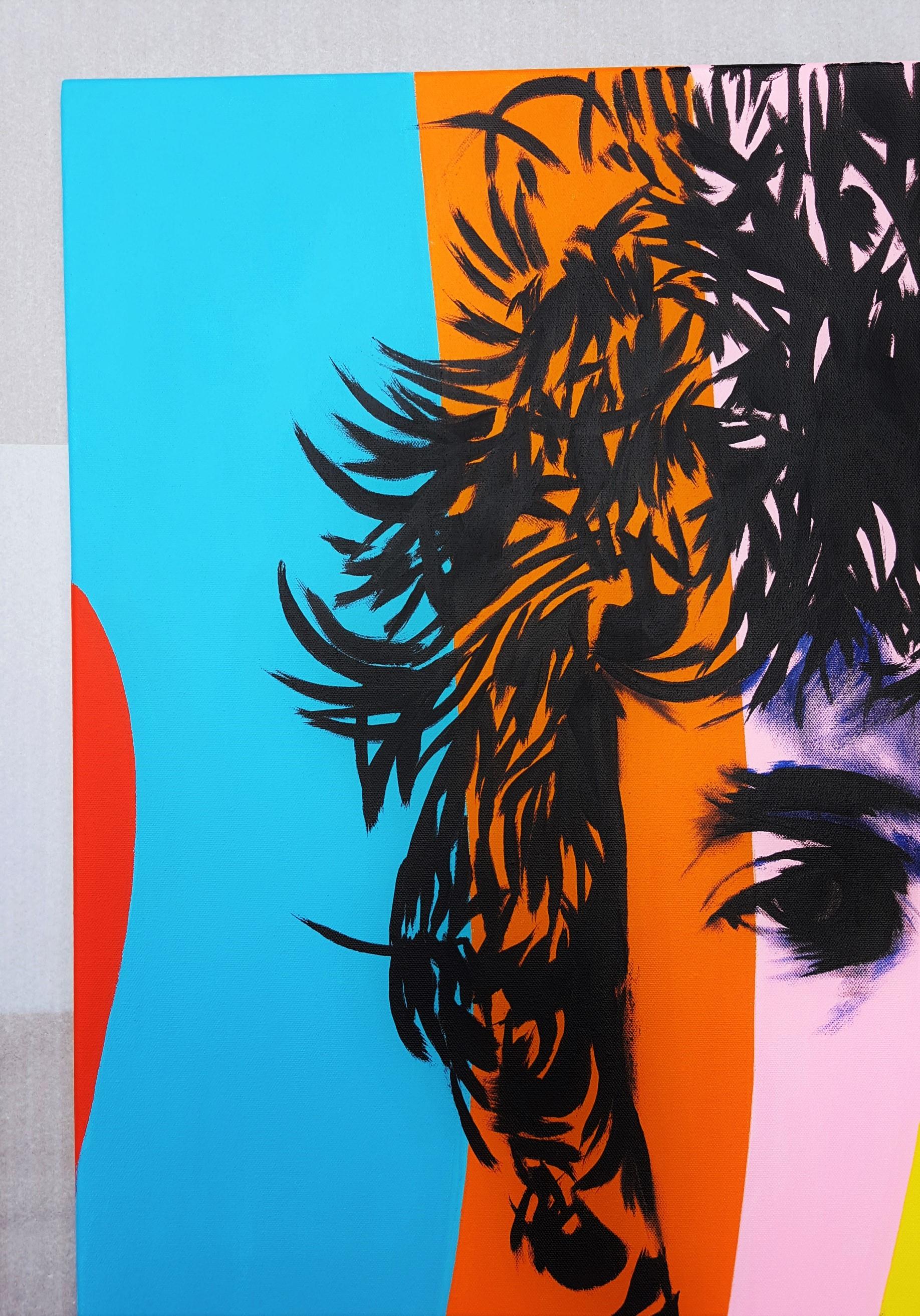 Bob Dylan Icon II - Contemporary Painting by Jack Graves III