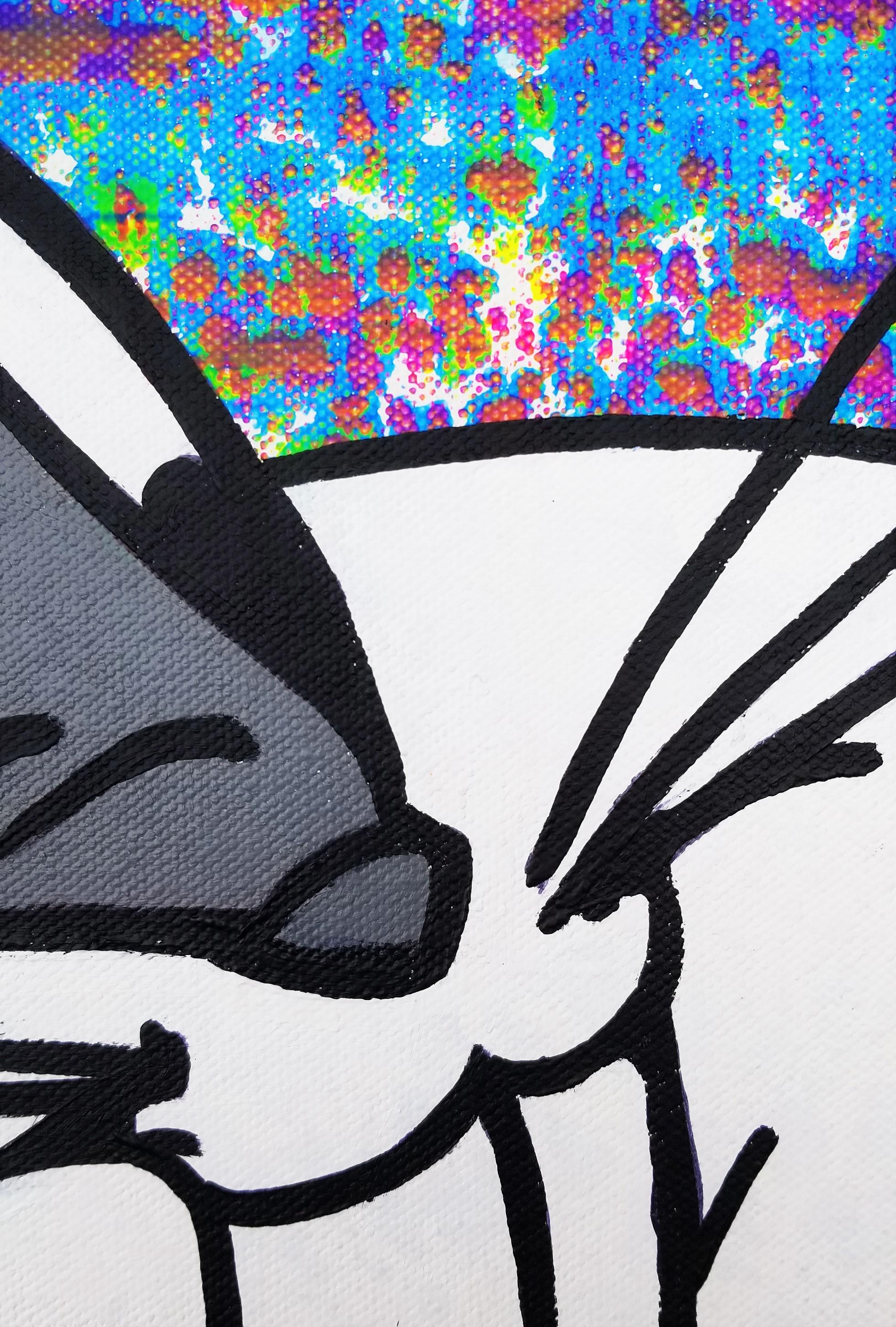 Icone Bugs Bunny /// Peinture Pop Art de rue contemporaine Portrait Lapin Disney en vente 4