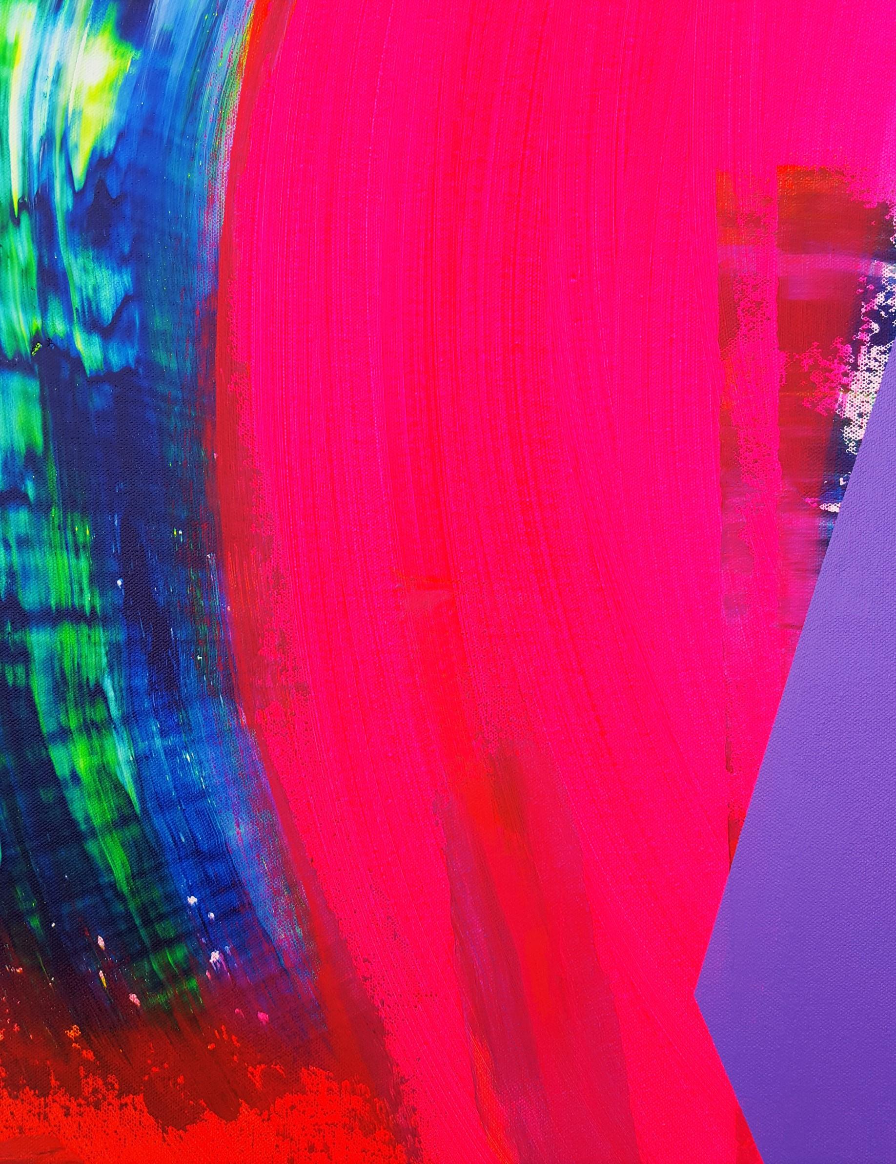 Canyon /// Contemporary Abstract Expressionist Colorful Painting Canvas Art For Sale 7