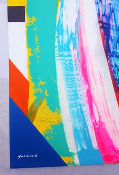 Canyon /// Peinture contemporaine abstraite expressionniste colorée Art sur toile