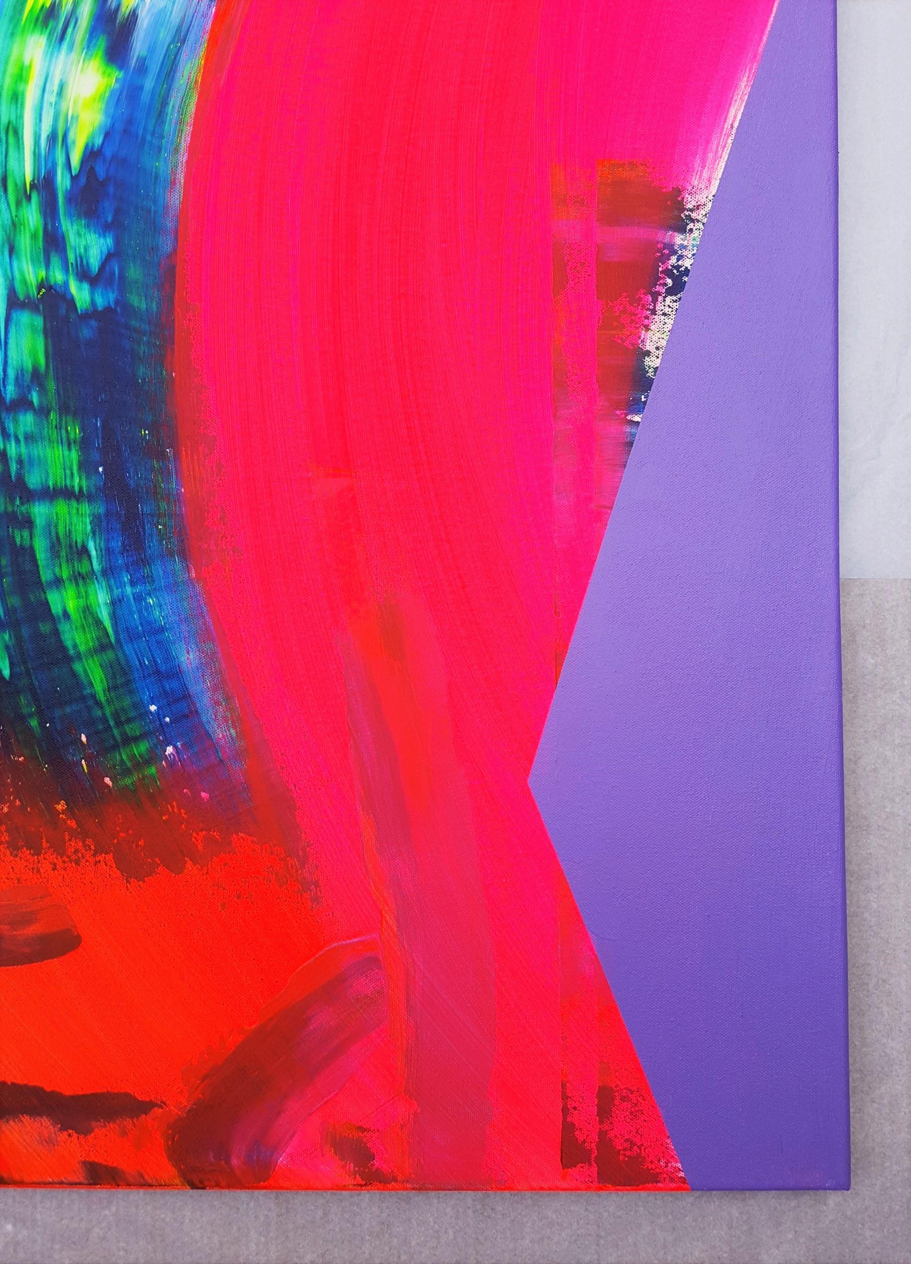 Canyon /// Contemporary Abstract Expressionist Colorful Painting Canvas Art For Sale 2