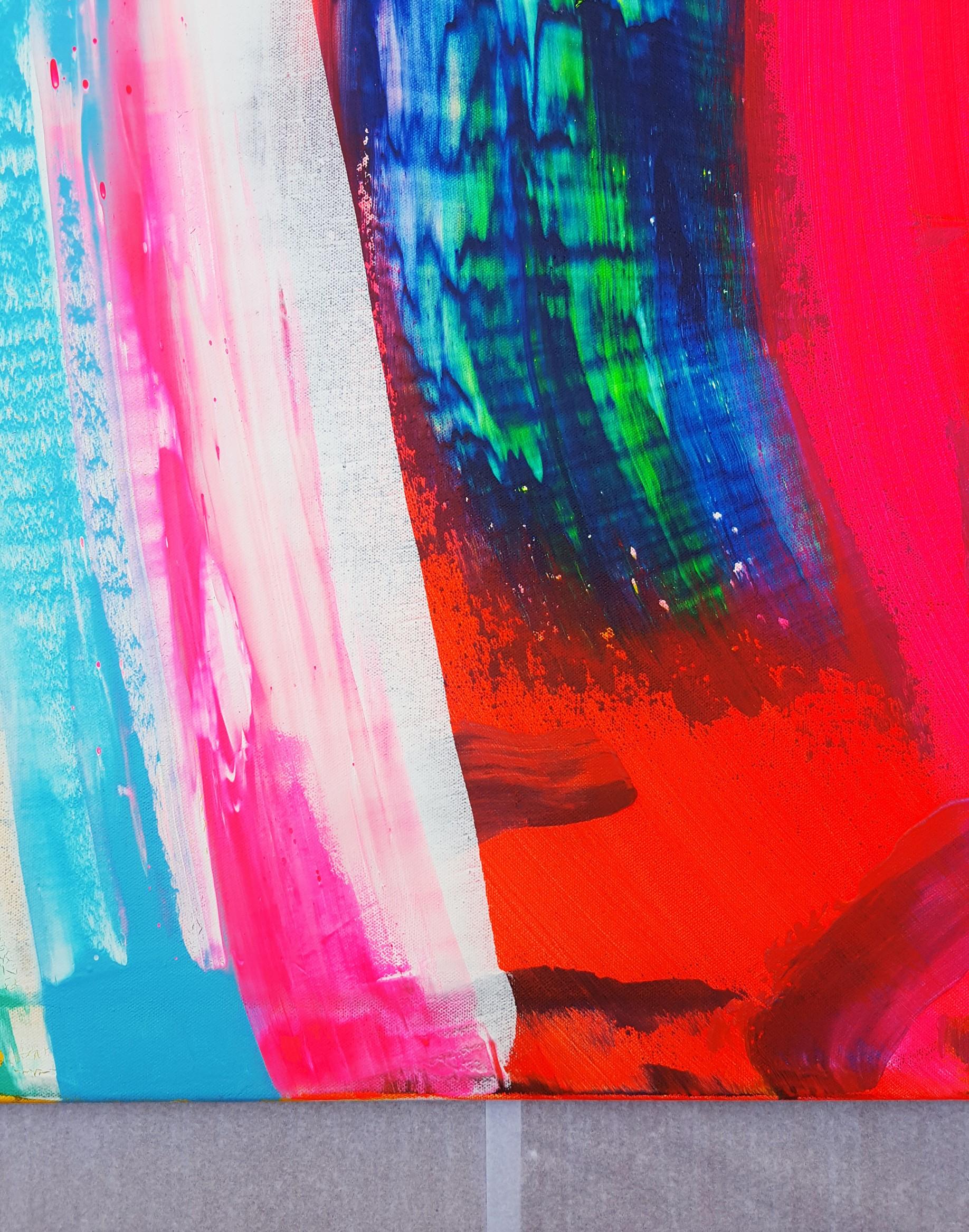 Canyon /// Contemporary Abstract Expressionist Colorful Painting Canvas Art For Sale 4