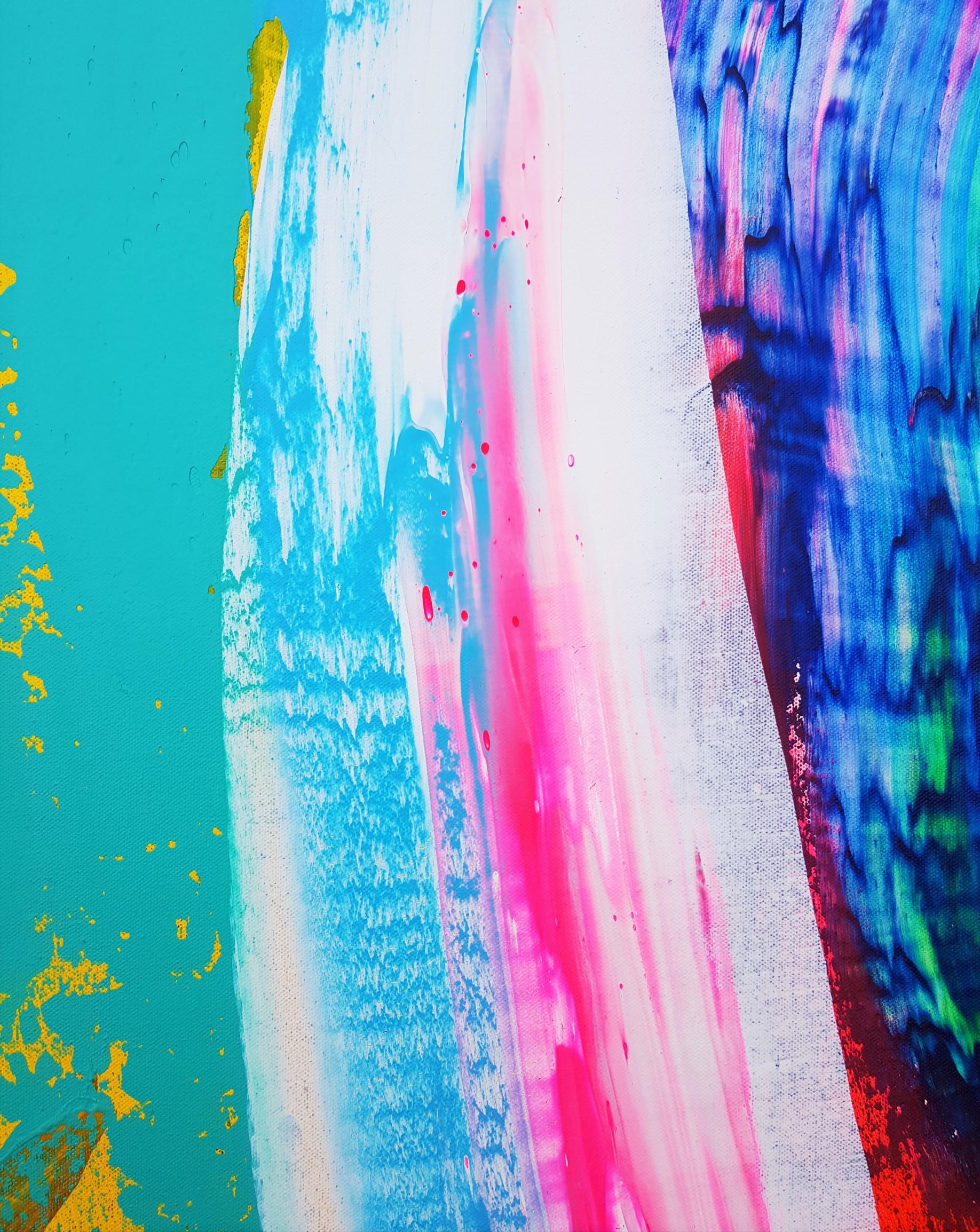 Canyon /// Contemporary Abstract Expressionist Colorful Painting Canvas Art For Sale 5