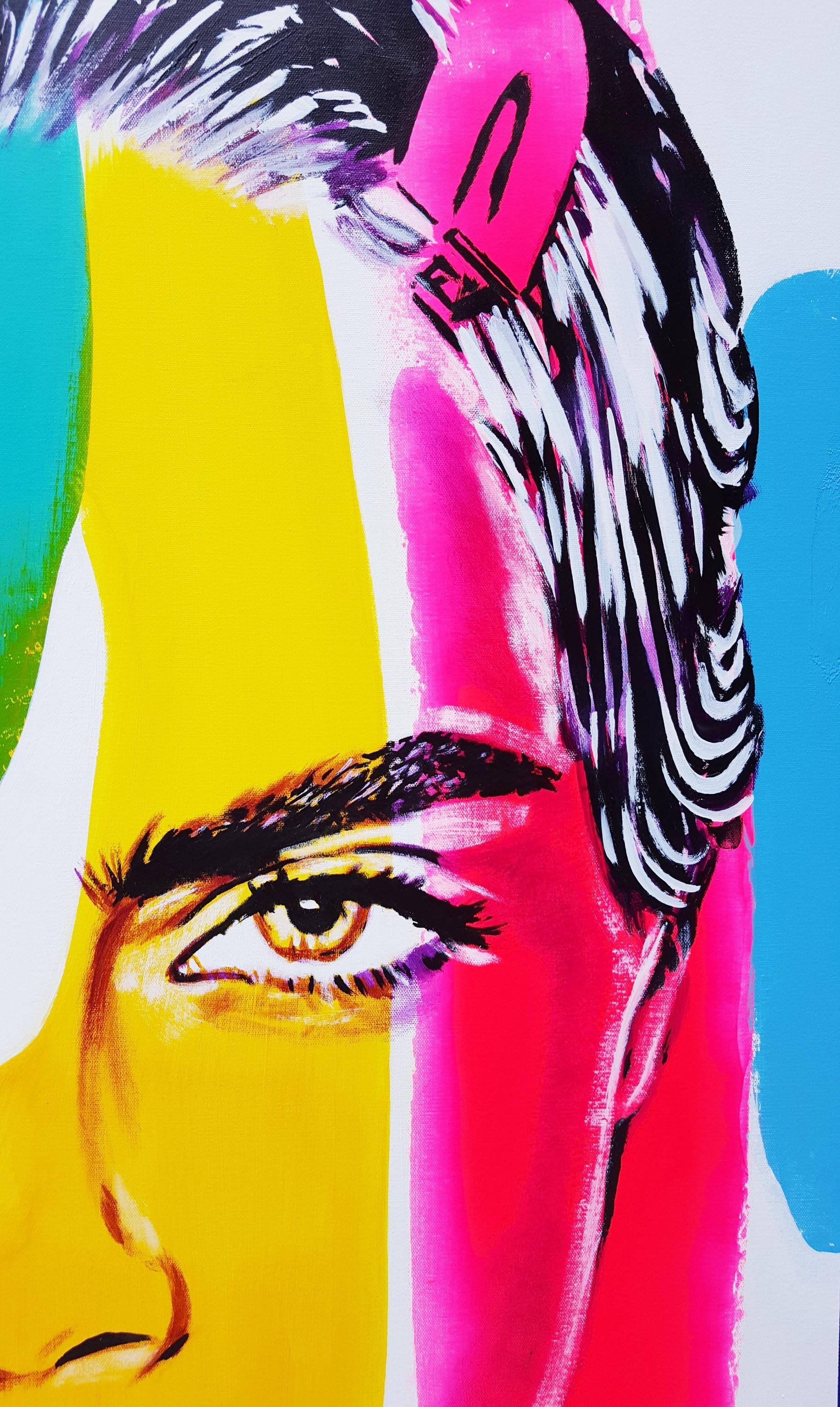 Cara Delevingne Icone X /// Contemporary Street Pop Art Fashion Model Actrice en vente 6