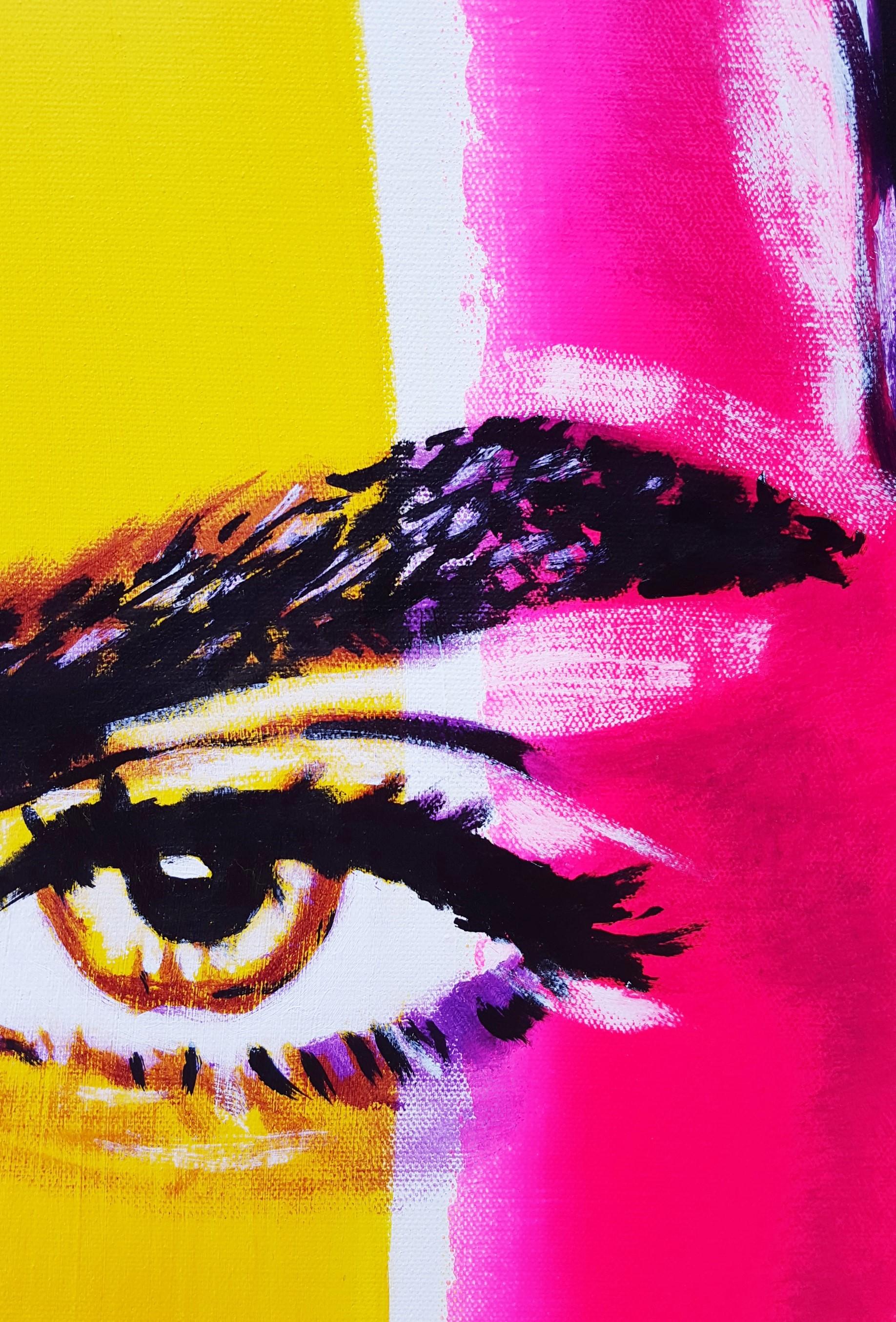 Cara Delevingne Icone X /// Contemporary Street Pop Art Fashion Model Actrice en vente 7