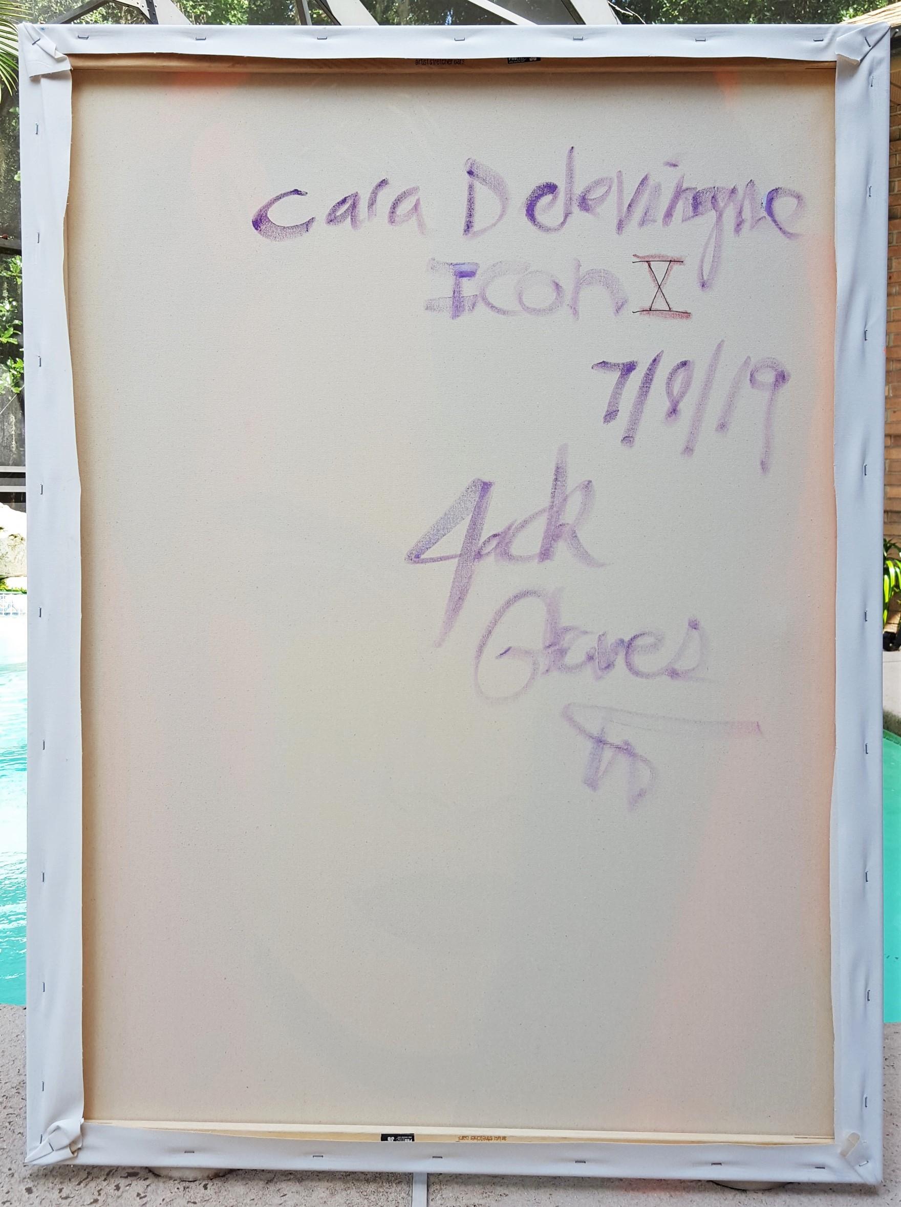 Cara Delevingne Icone X /// Contemporary Street Pop Art Fashion Model Actrice en vente 8