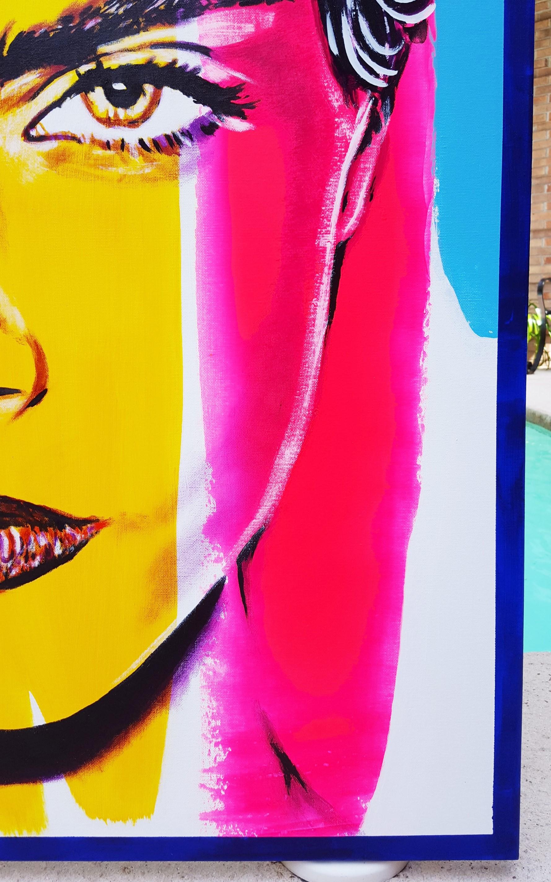 Cara Delevingne Icone X /// Contemporary Street Pop Art Fashion Model Actrice en vente 1