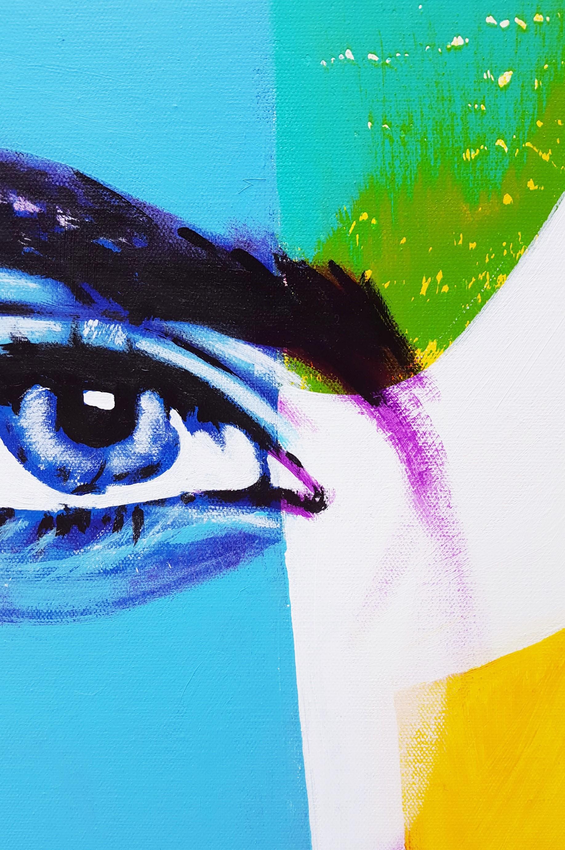 Cara Delevingne Icone X /// Contemporary Street Pop Art Fashion Model Actrice en vente 5