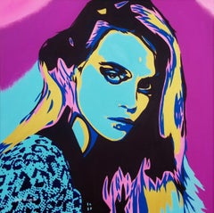 Cara Delevingne Icon XIV /// Contemporary Street Pop Art Schauspielerin Fashion Model