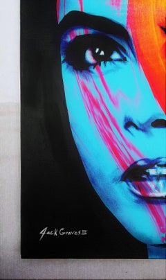 Cara Delevingne Icon XV /// Contemporary Street Pop Art Actress Model Portrait