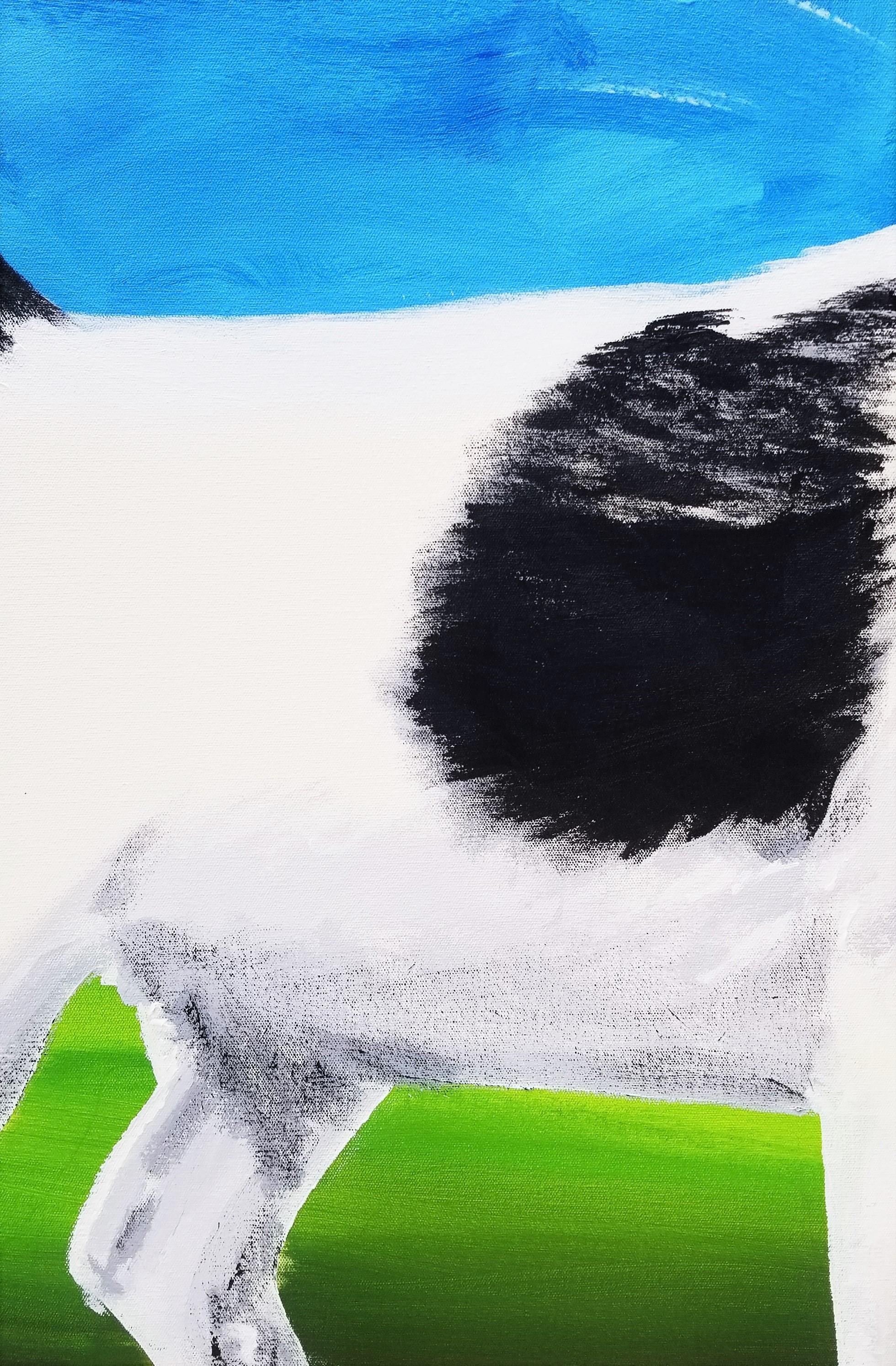 Vaquero /// Perro Jack Russell Rat Terrier Animal Paisaje Retrato Arte Figurativo en venta 5
