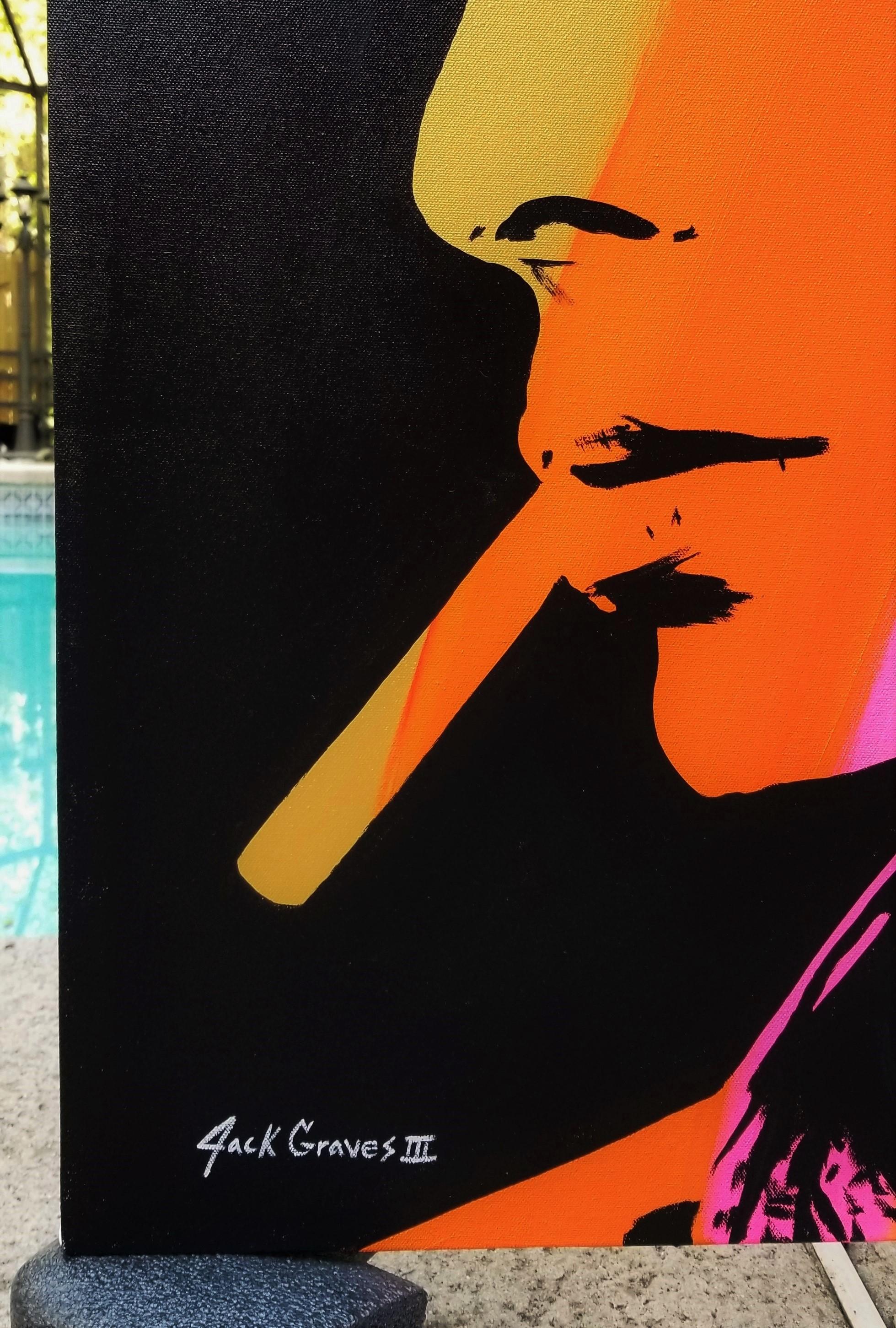 David Bowie Icon II - Painting by Jack Graves III