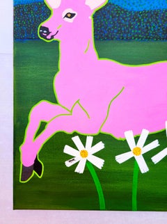 Dear Catawba Deer /// Jack Graves Contemporary Painting Landscape Animals Paint