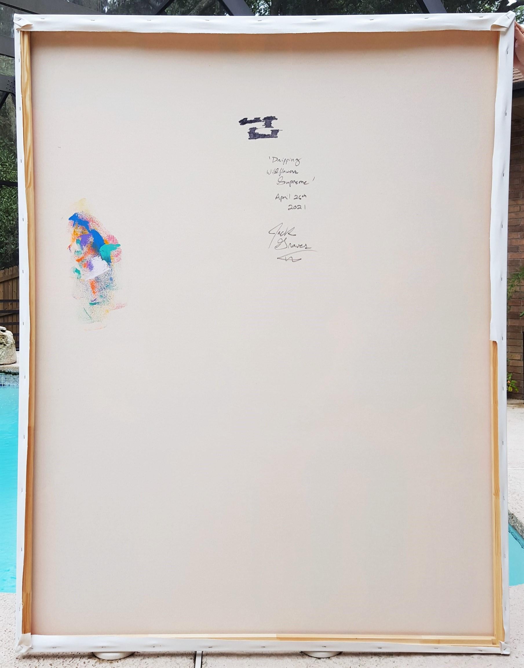 Dripping Wildflowers Supreme /// Zeitgenössische Abstrakte Expressionistische Riesenkunst im Angebot 7