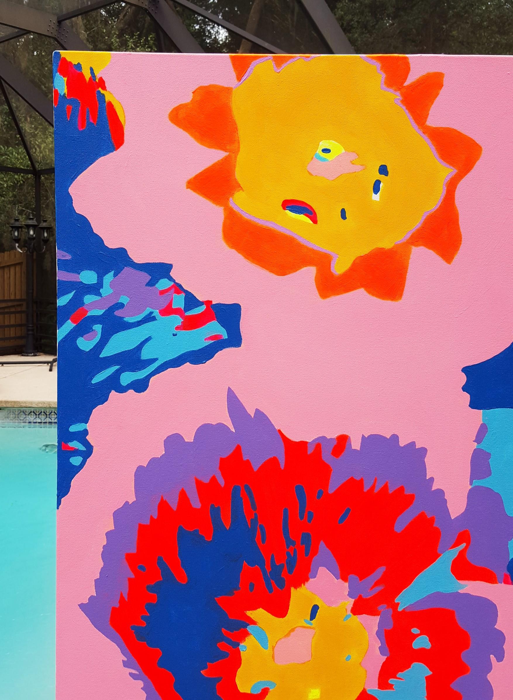 Dripping Wildflowers Supreme /// Zeitgenössische Abstrakte Expressionistische Riesenkunst (Abstrakter Expressionismus), Painting, von Jack Graves III