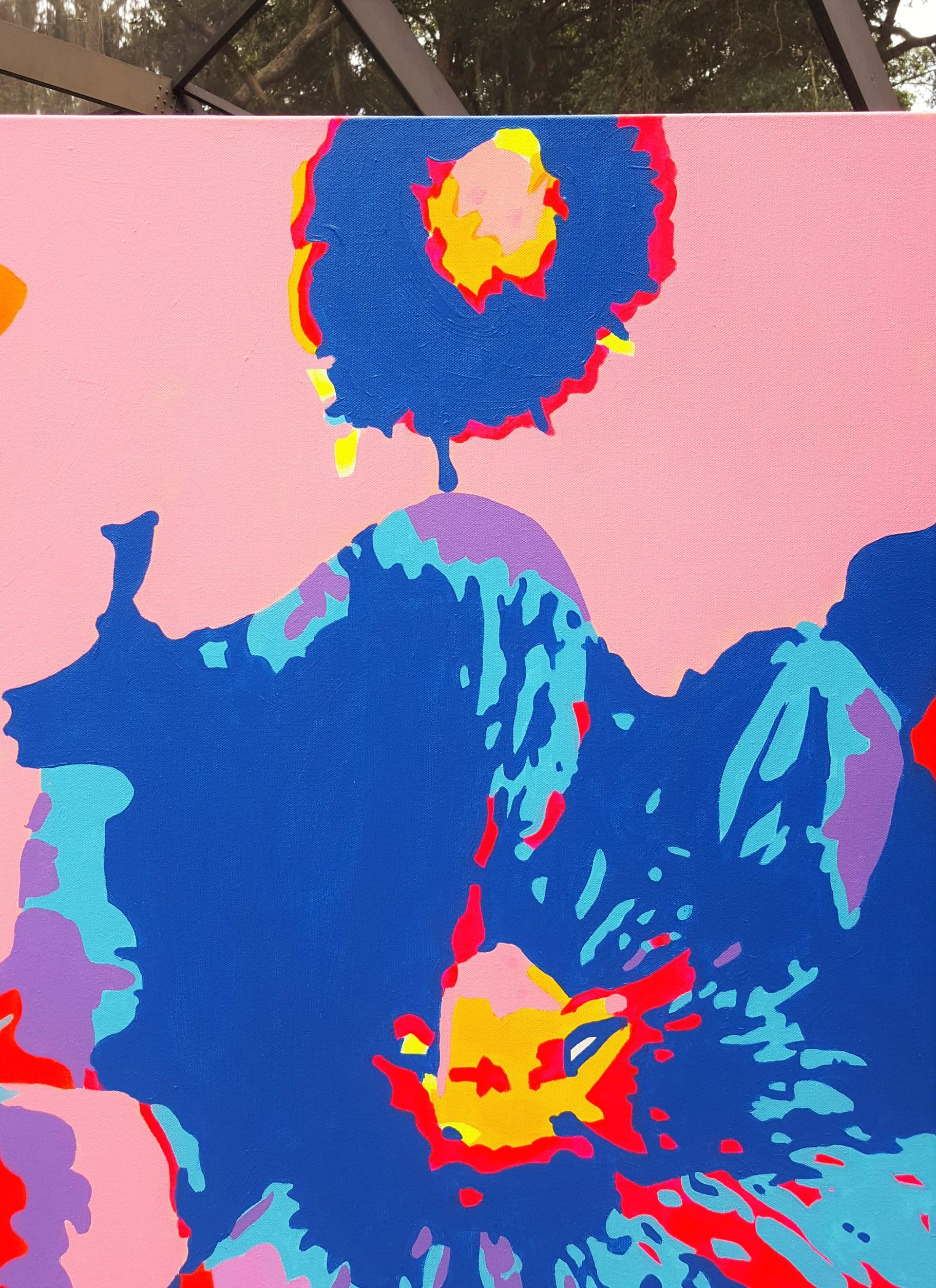 Dripping Wildflowers Supreme /// Zeitgenössische Abstrakte Expressionistische Riesenkunst im Angebot 1