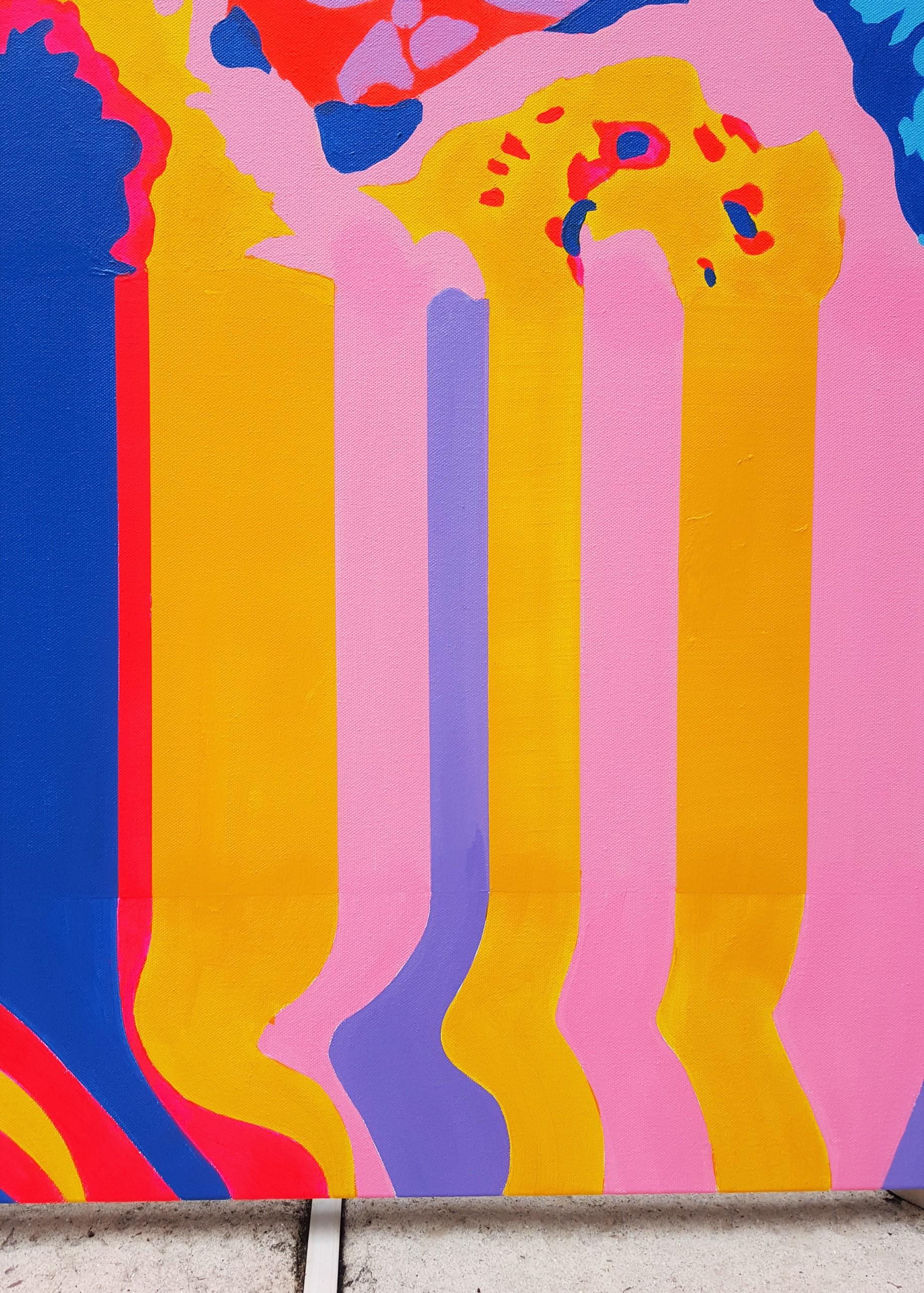 Dripping Wildflowers Supreme /// Zeitgenössische Abstrakte Expressionistische Riesenkunst im Angebot 2