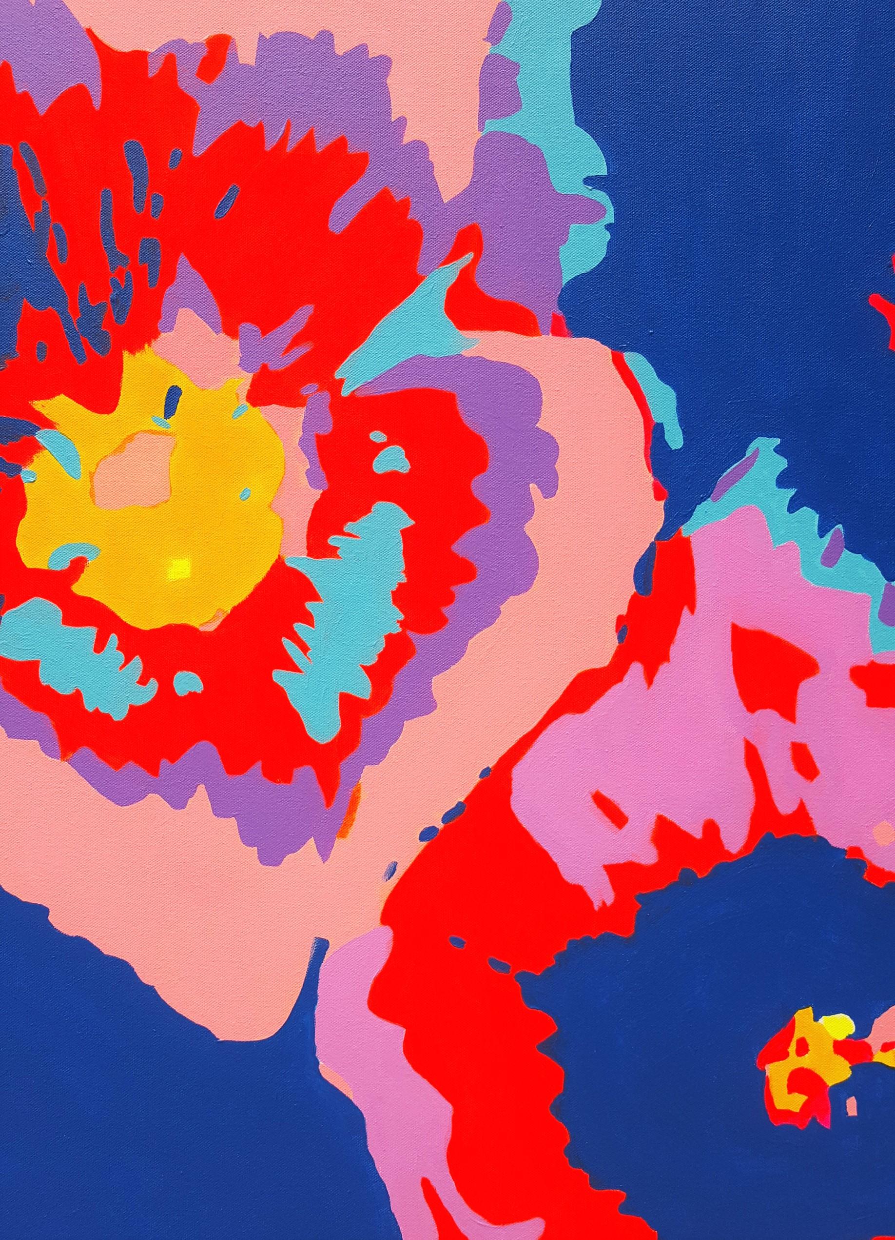 Dripping Wildflowers Supreme /// Zeitgenössische Abstrakte Expressionistische Riesenkunst im Angebot 3