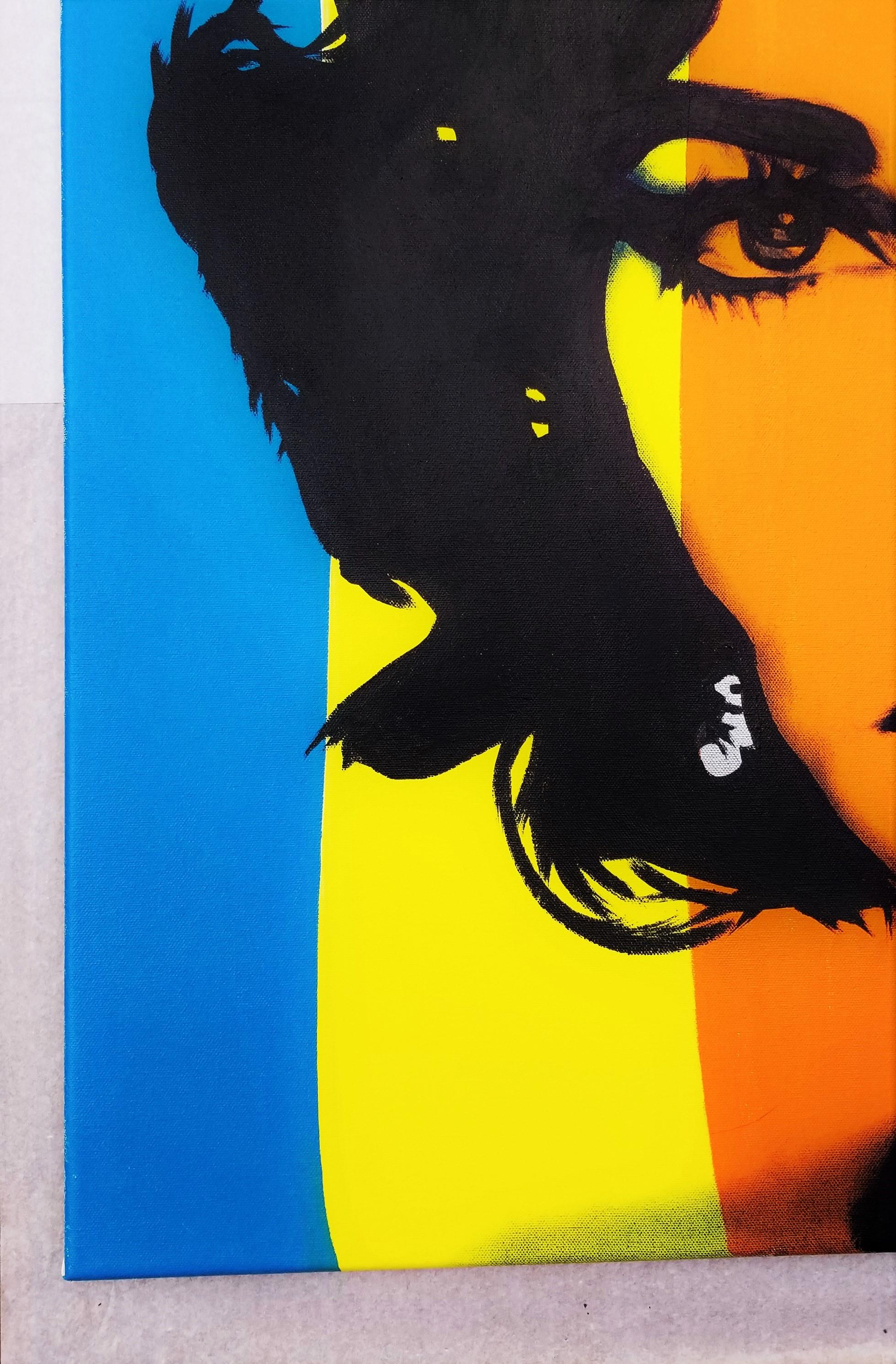 Elizabeth Taylor Icon VIII /// Contemporary Street Pop Art Actress Fashion Model - Painting by Jack Graves III
