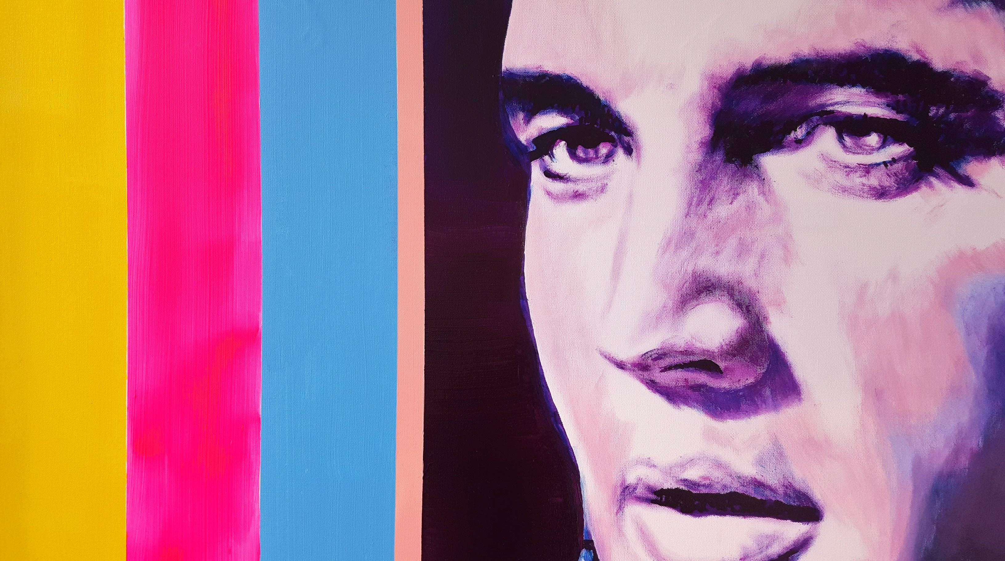 Elvis Presley Icon IV /// Contemporary Street Pop Art Rock Music Portrait Modern im Angebot 4